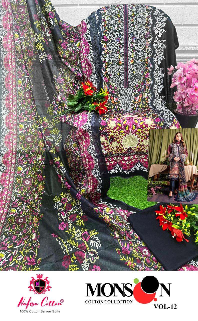 NAFISA COTTON MONSOON COTTON COLLECTION VOL 12 