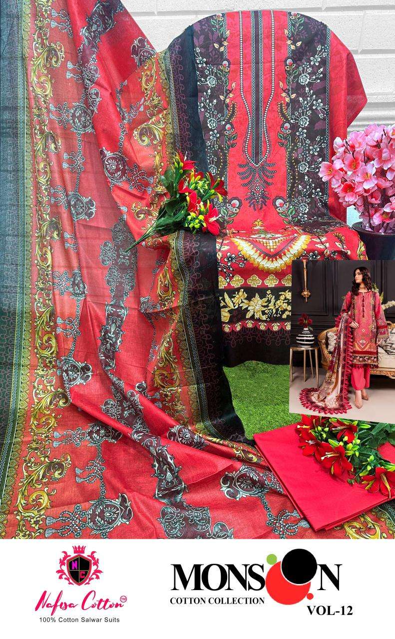 NAFISA COTTON MONSOON COTTON COLLECTION VOL 12 