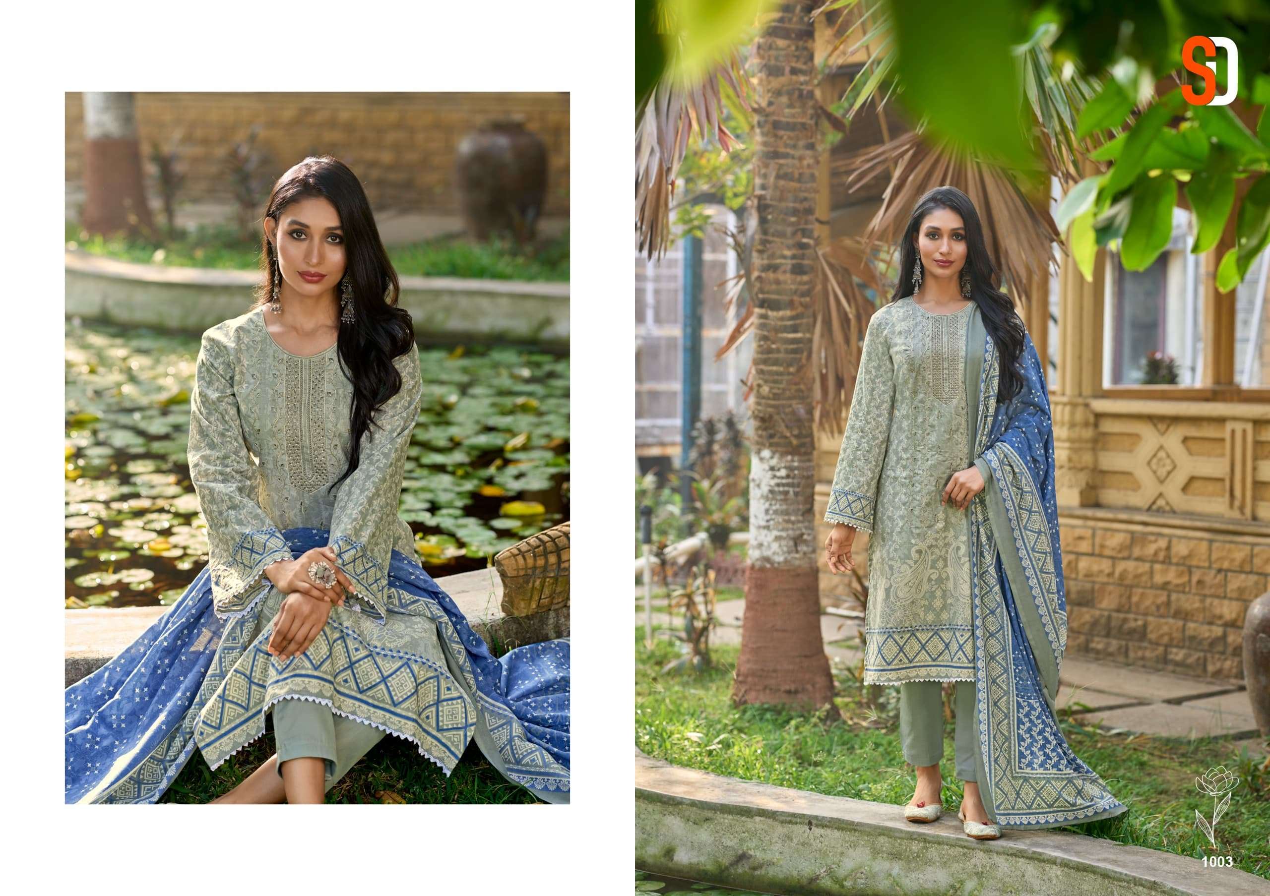 SHARADDHA DESIGNER BIN SAEED LAWN COLLECTION VOL 6 NX