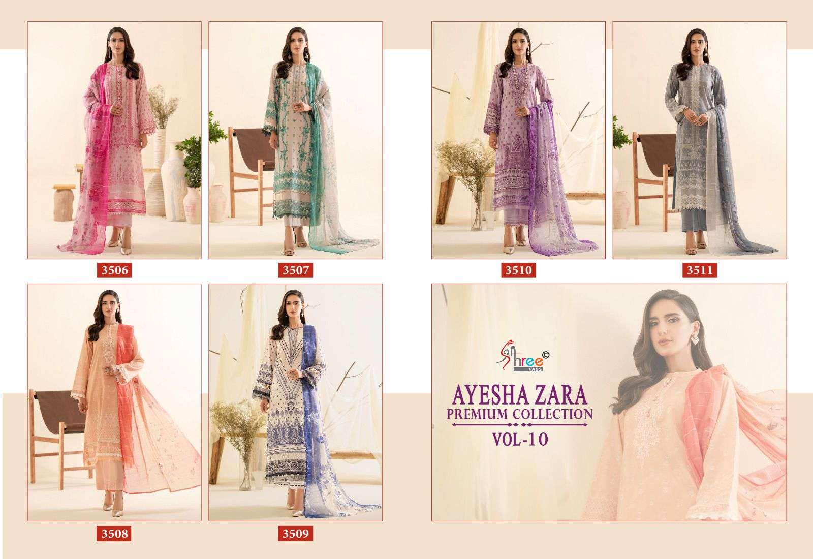 SHREE FAB AYESHA ZARA PREMIUM COLLECTION VOL 10