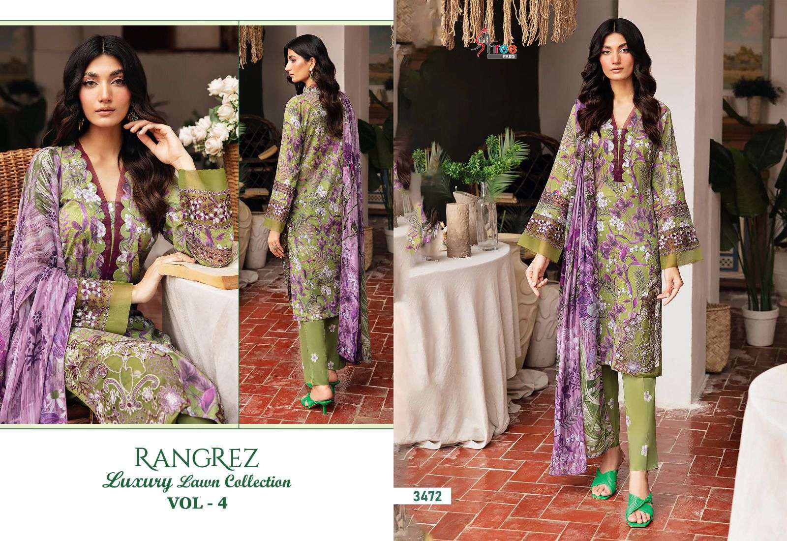 SHREE FABS RANGREZ LUXURY LAWN COLLECTION VOL 4
