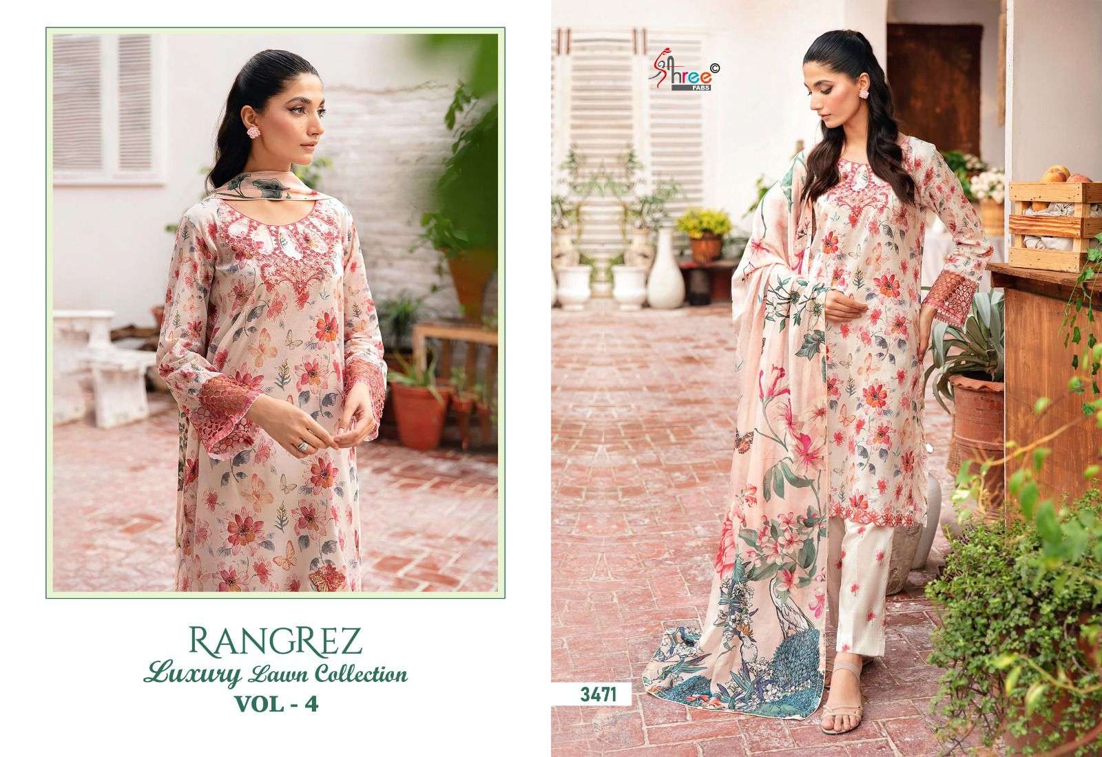 SHREE FABS RANGREZ LUXURY LAWN COLLECTION VOL 4