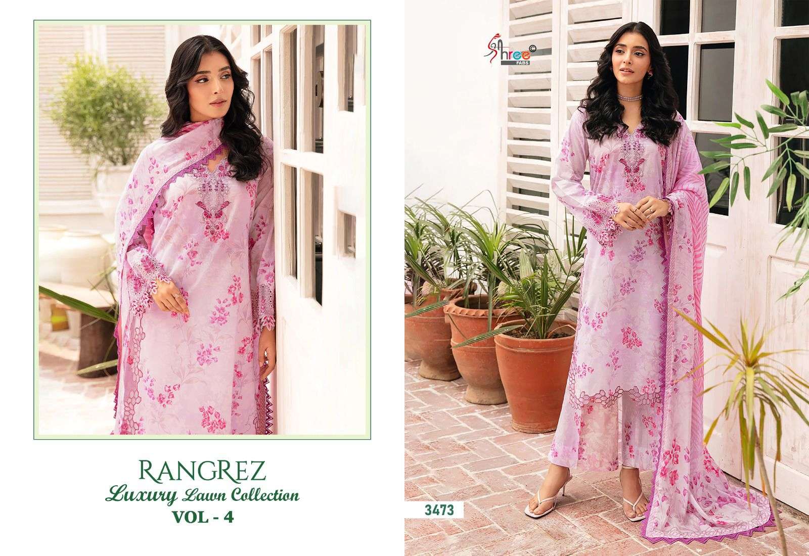 SHREE FABS RANGREZ LUXURY LAWN COLLECTION VOL 4