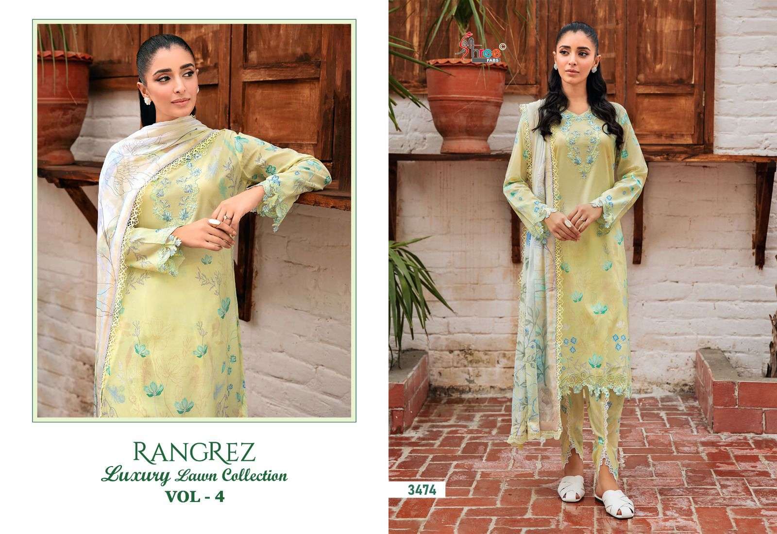 SHREE FABS RANGREZ LUXURY LAWN COLLECTION VOL 4