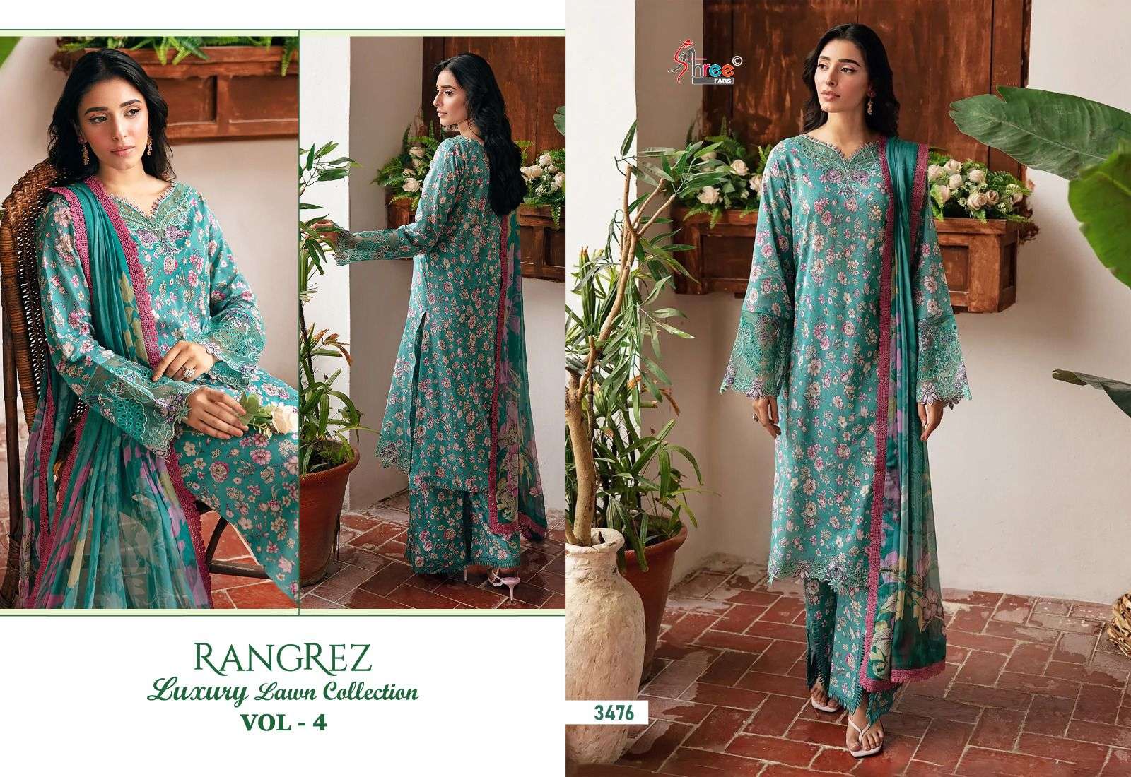 SHREE FABS RANGREZ LUXURY LAWN COLLECTION VOL 4