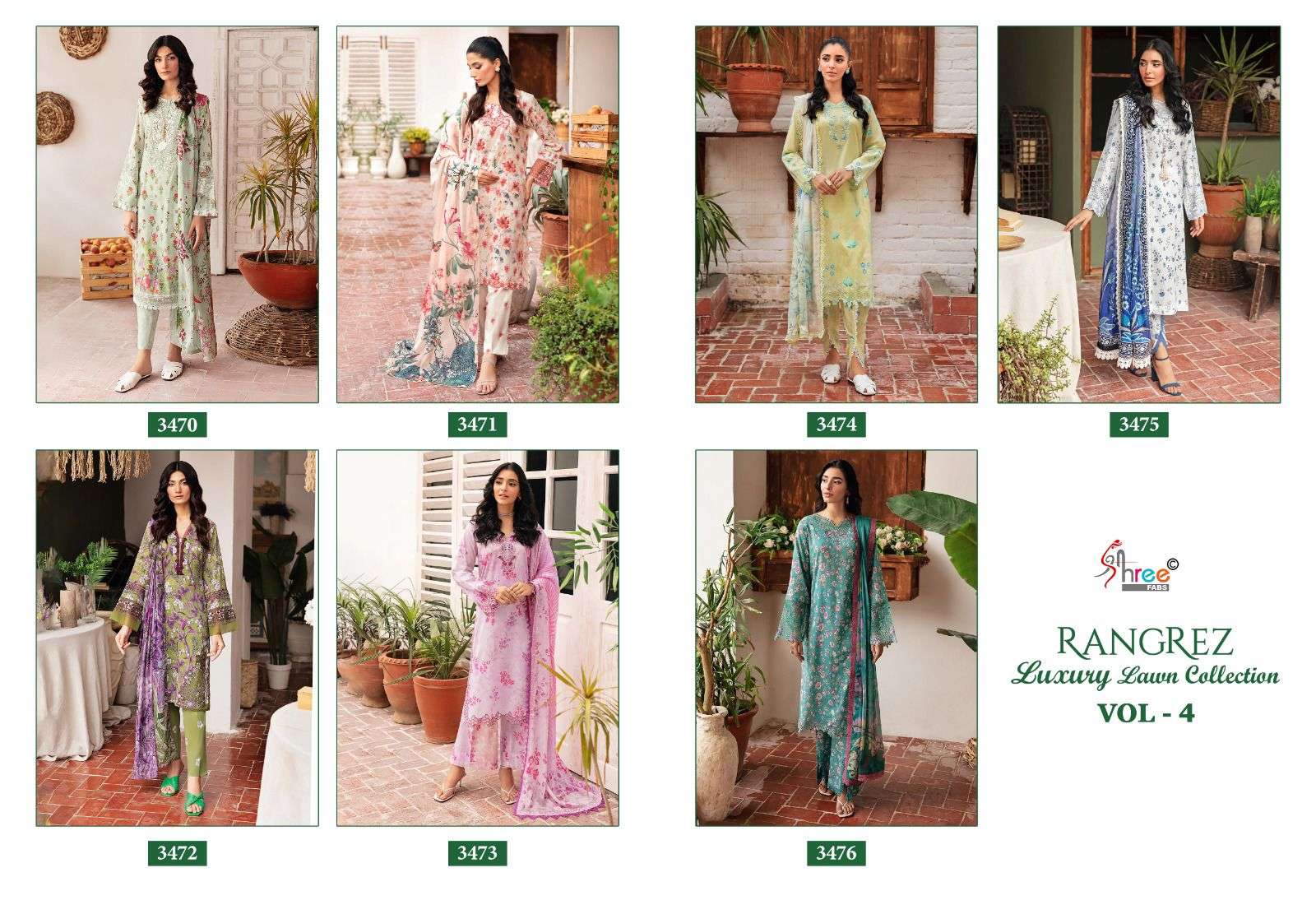 SHREE FABS RANGREZ LUXURY LAWN COLLECTION VOL 4