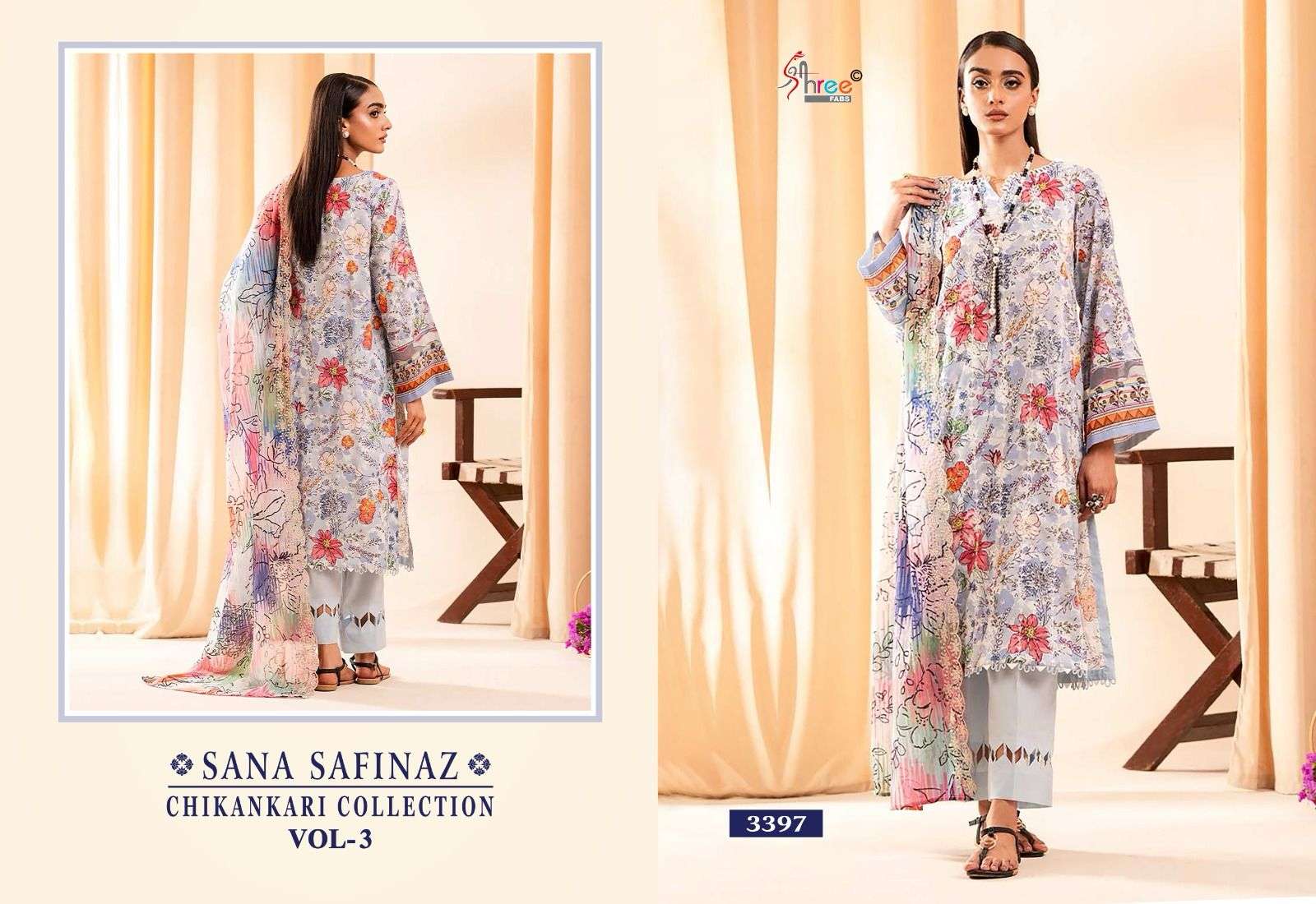 SHREE FABS SANA SAFINAZ CHIKANKARI COLLECTION VOL 3 