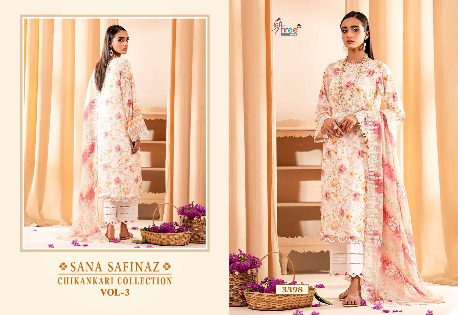 SHREE FABS SANA SAFINAZ CHIKANKARI COLLECTION VOL 3 