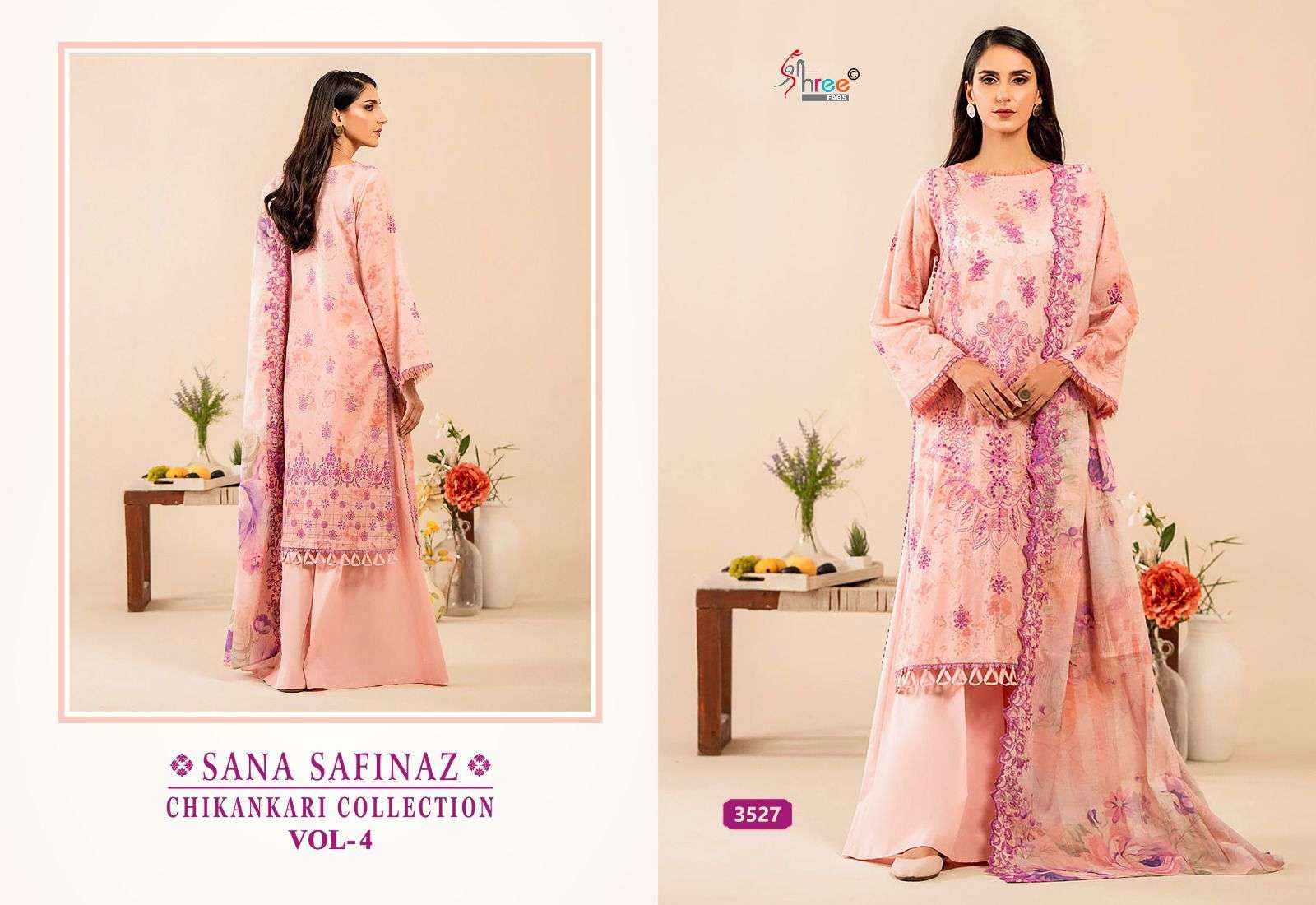 SHREE FABS SANA SAFINAZ CHIKANKARI COLLECTION VOL 4