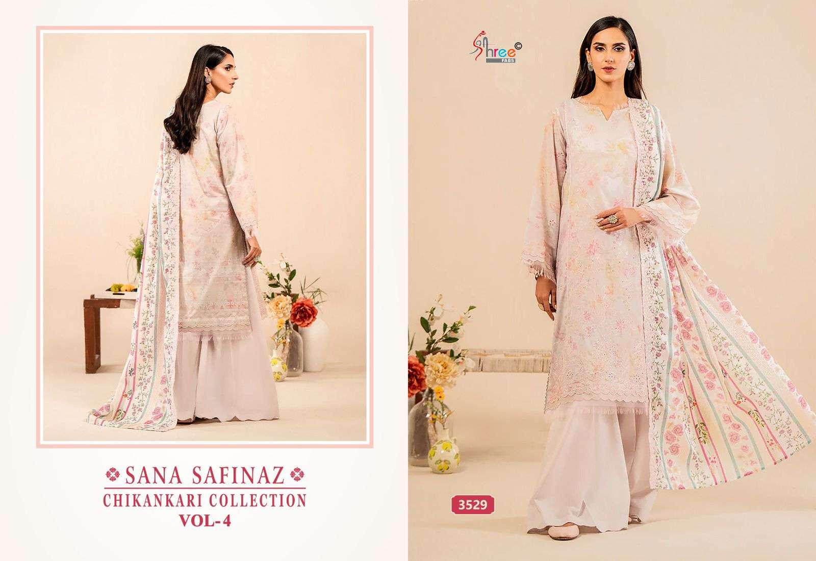 SHREE FABS SANA SAFINAZ CHIKANKARI COLLECTION VOL 4