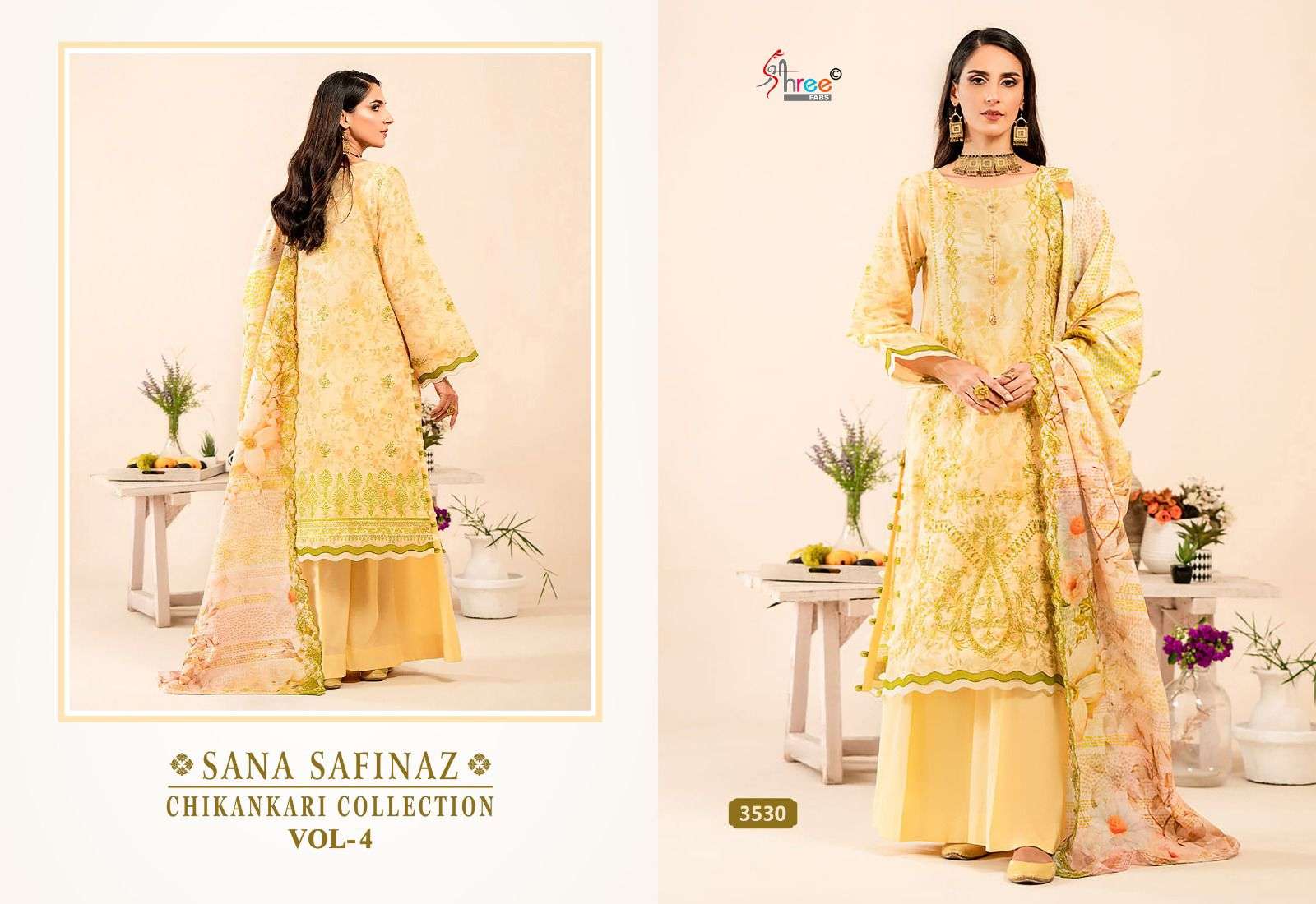 SHREE FABS SANA SAFINAZ CHIKANKARI COLLECTION VOL 4