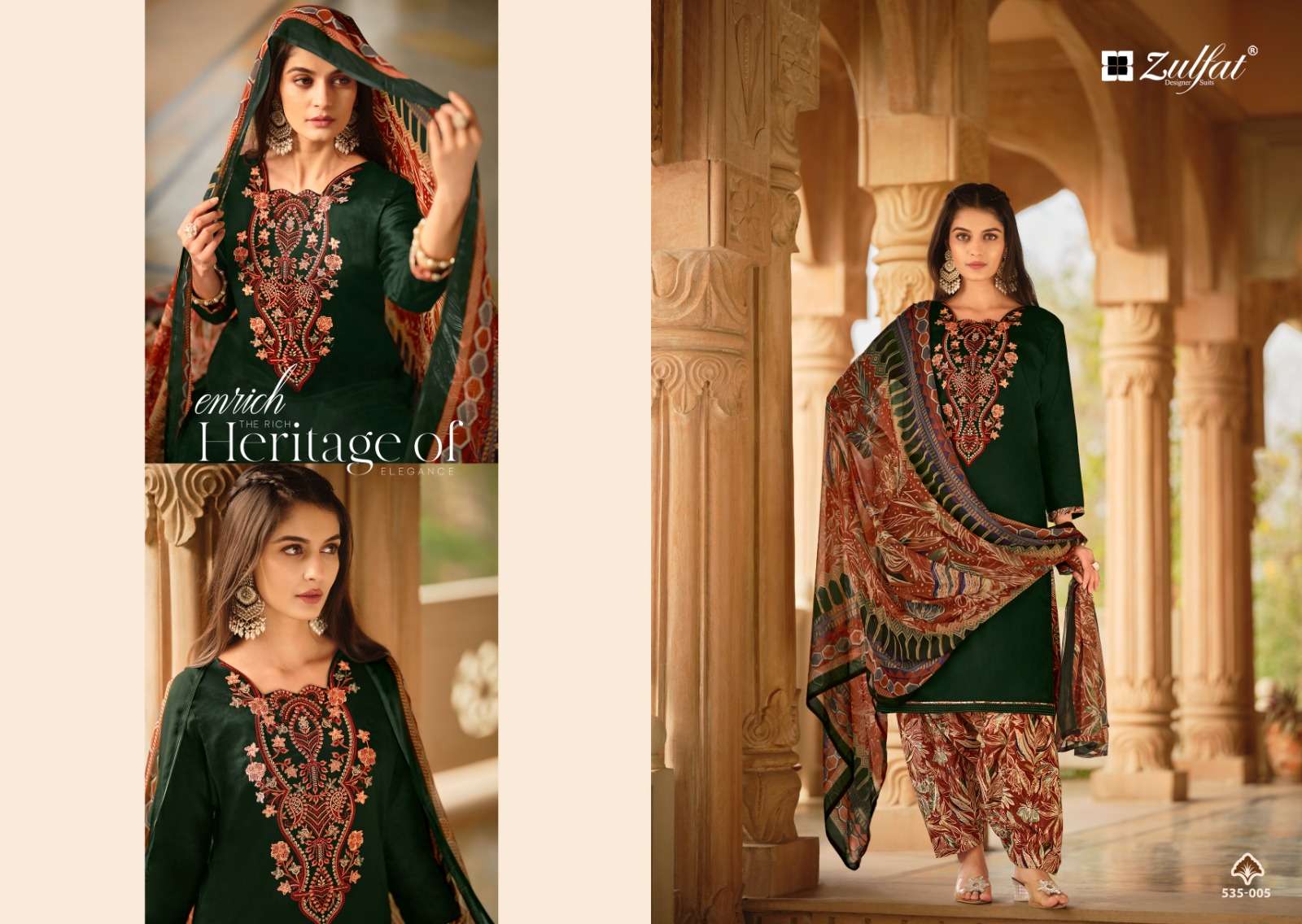 ZULFAT DESIGNER SUITS ASHNOOR 