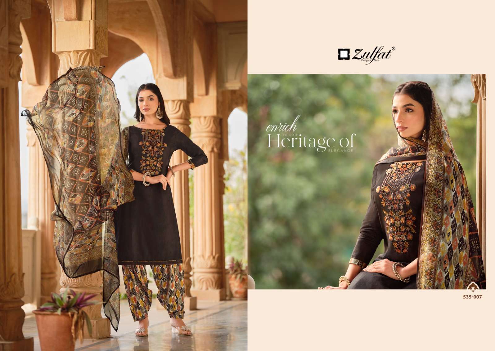 ZULFAT DESIGNER SUITS ASHNOOR 