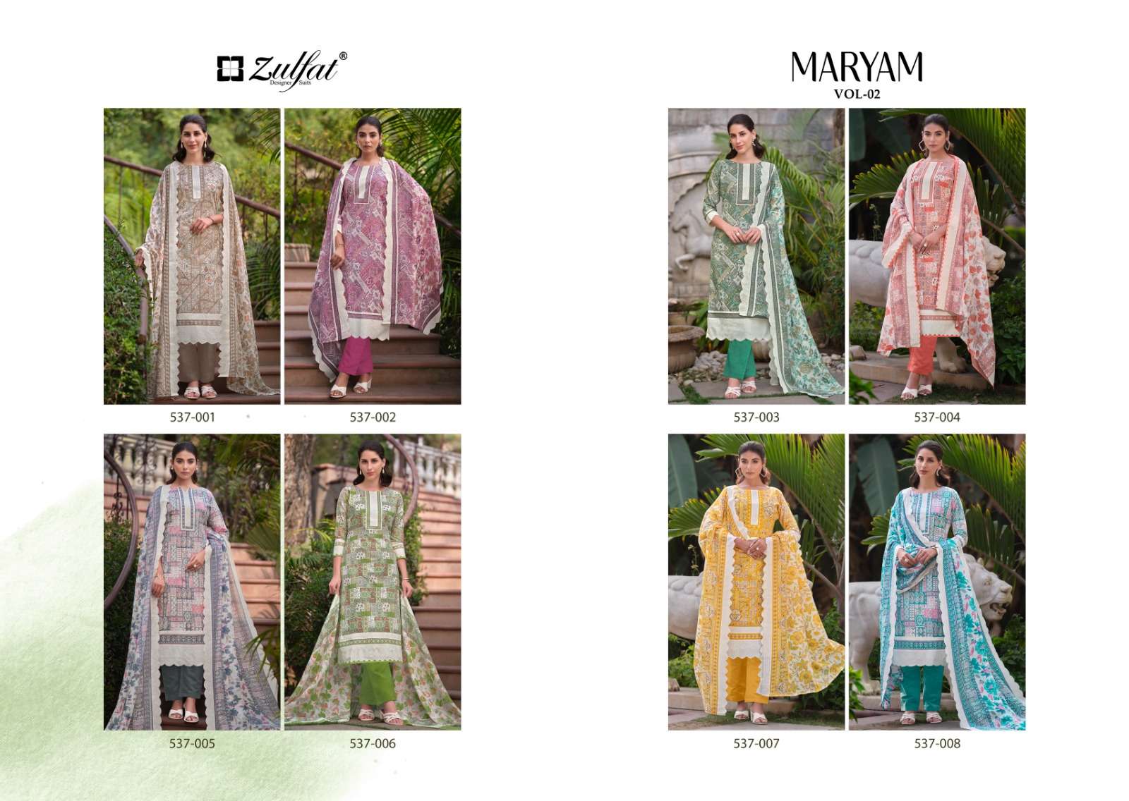 ZULFAT DESIGNER SUITS MARYAM VOL 2 