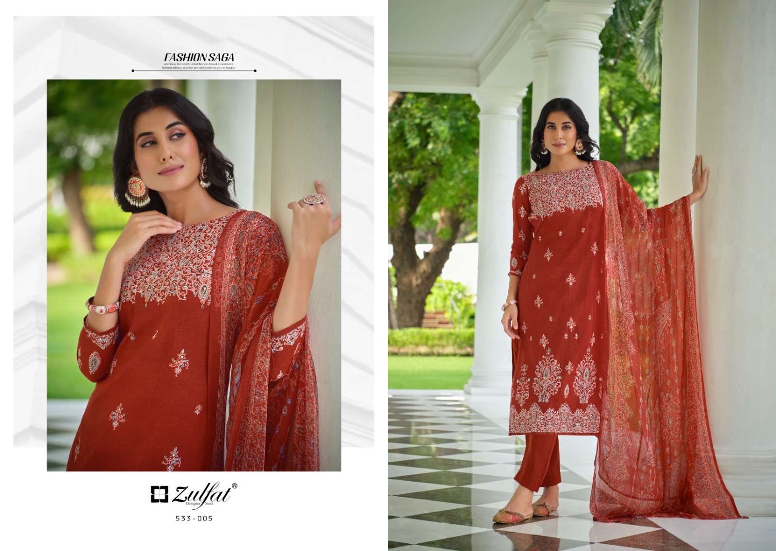 ZULFAT DESIGNER SUITS SAHELI