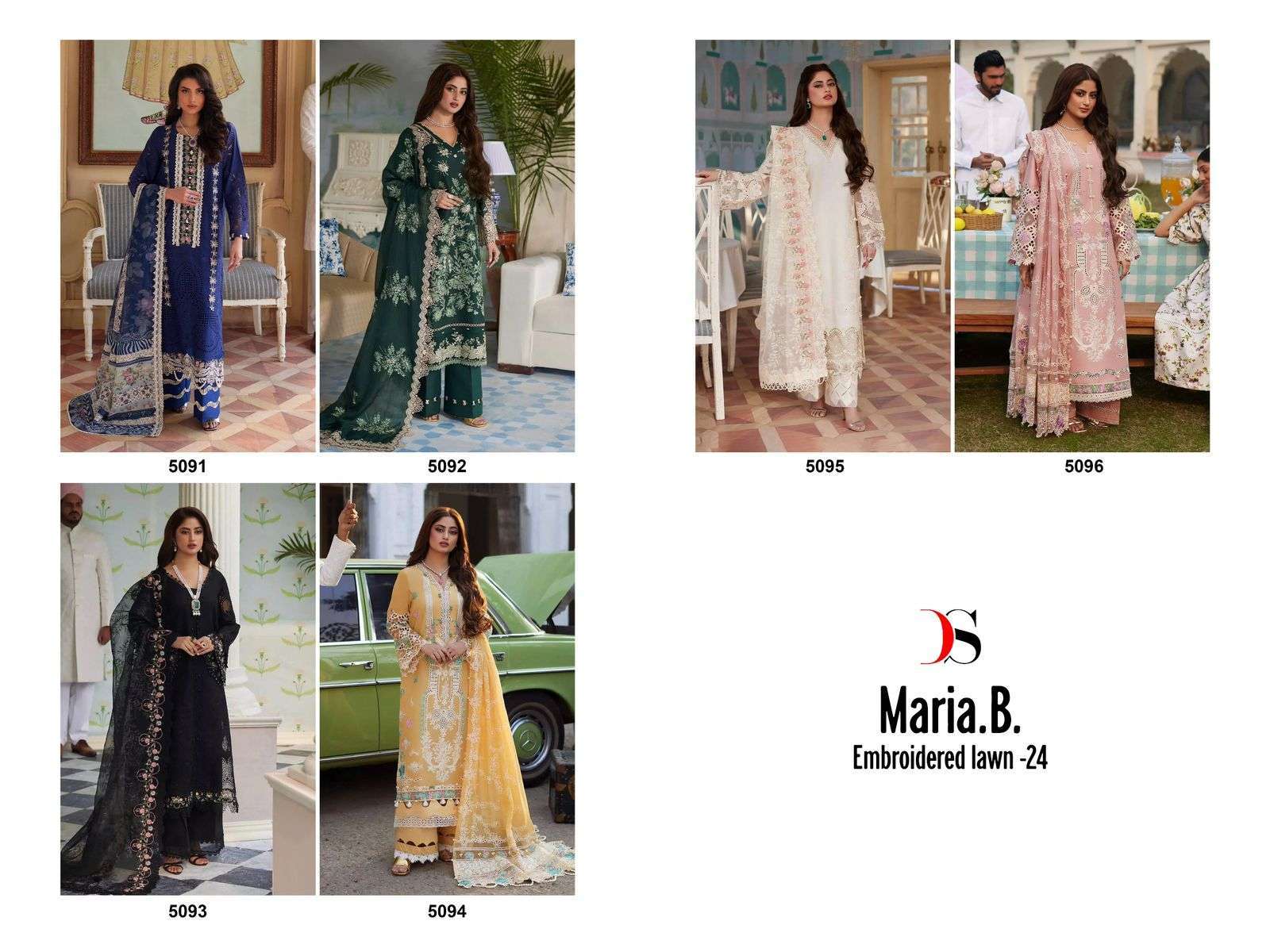 DEEPSY SUITS MARIA B EMBROIDERED LAWN 24