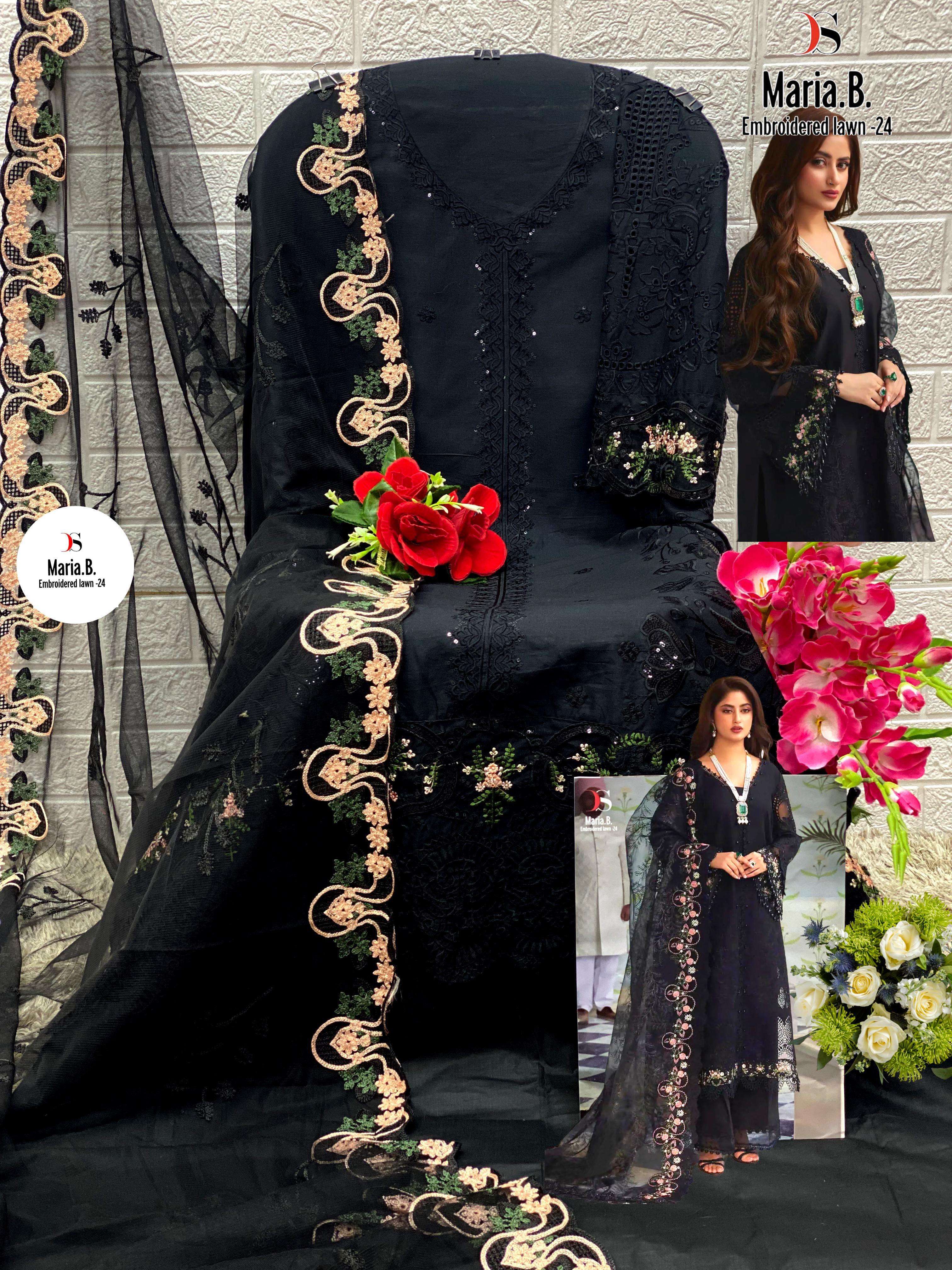 DEEPSY SUITS MARIA B EMBROIDERED LAWN 24