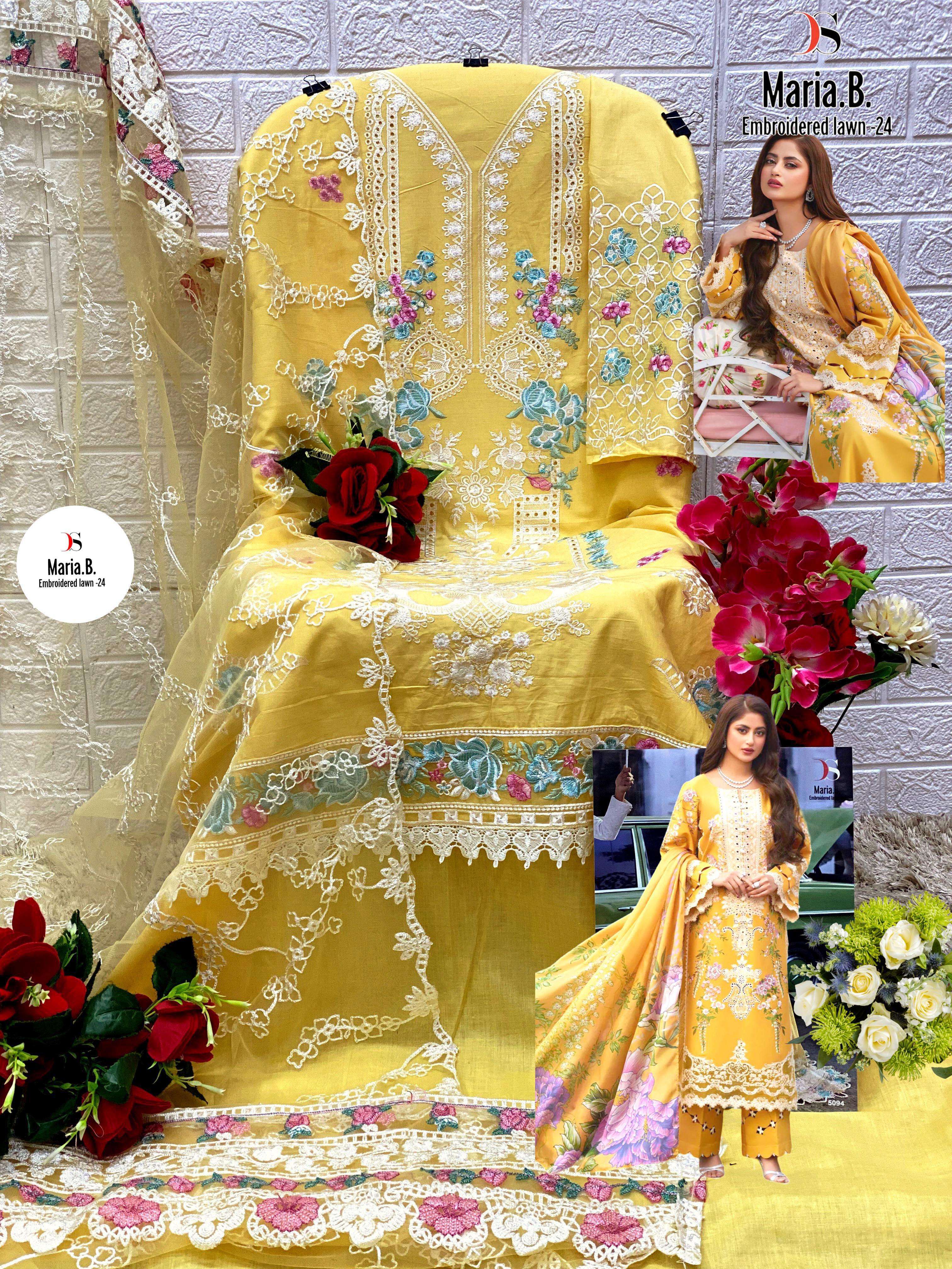 DEEPSY SUITS MARIA B EMBROIDERED LAWN 24