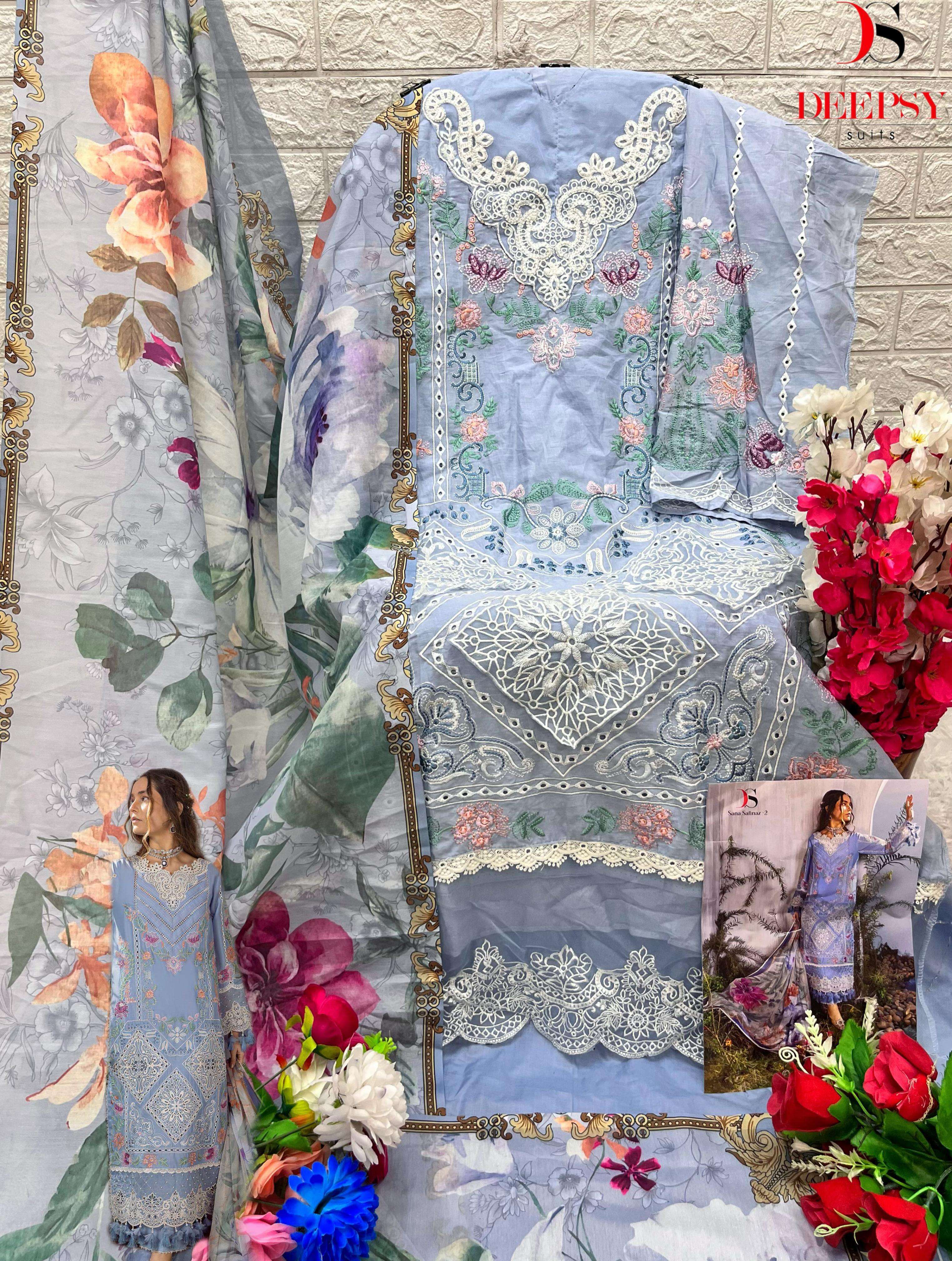 DEEPSY SUITS SANA SAFINAZ LAWN 24 VOL 2