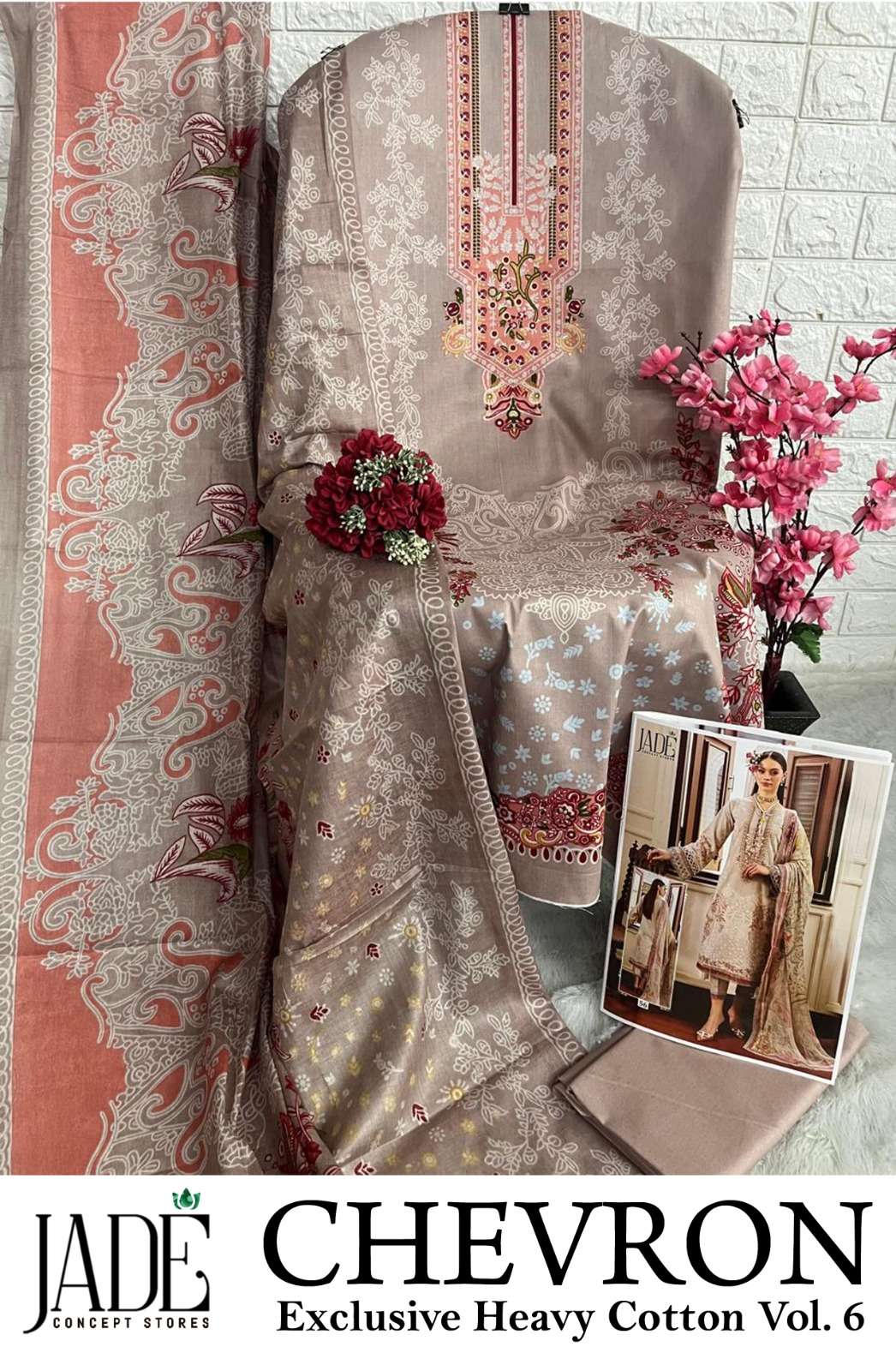 JADE CHEVRON EXCLUSIVE HEAVY COTTON VOL 6 