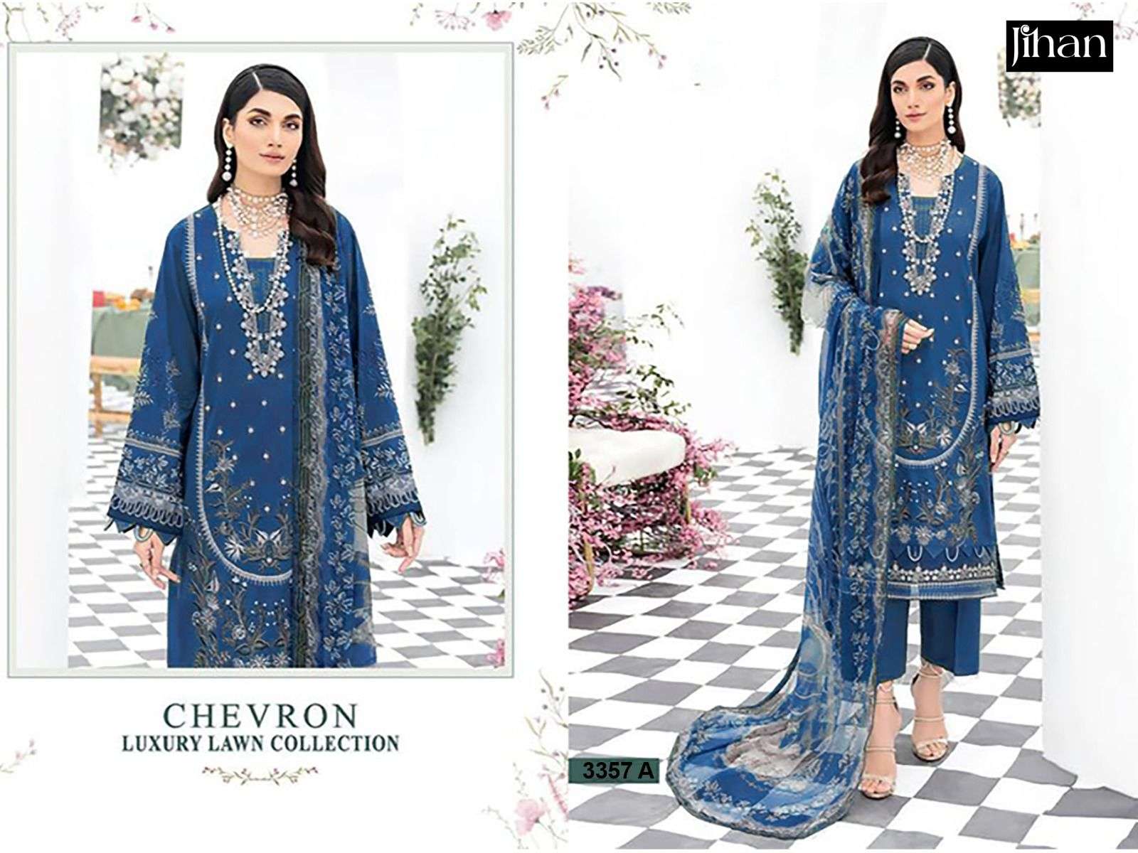 JIHAN CHEVRON LUXURY LAWN COLLECTION VOL 3