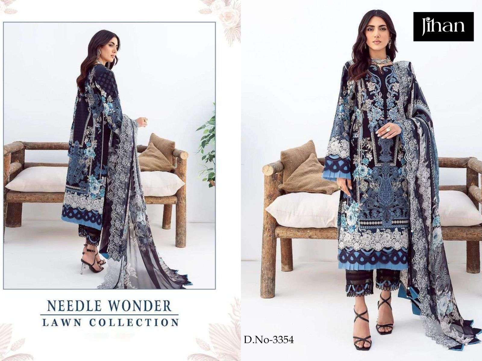  JIHAN NEEDLE WONDER LAWN COLLECTION D NO 3354