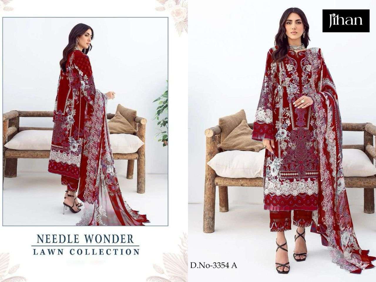  JIHAN NEEDLE WONDER LAWN COLLECTION D NO 3354