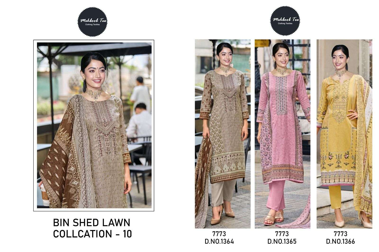 MEHBOOB TEX BIN SAEED LAWN COLLECTION VOL 10 