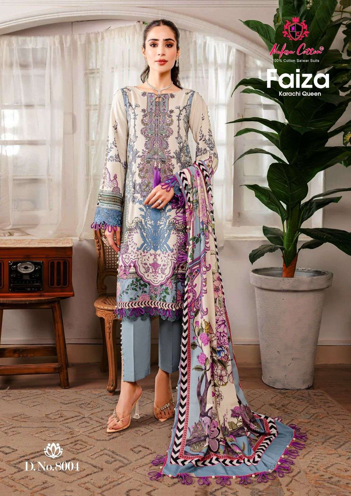 NAFISA COTTON FAIZA KARACHI QUEEN VOL 8