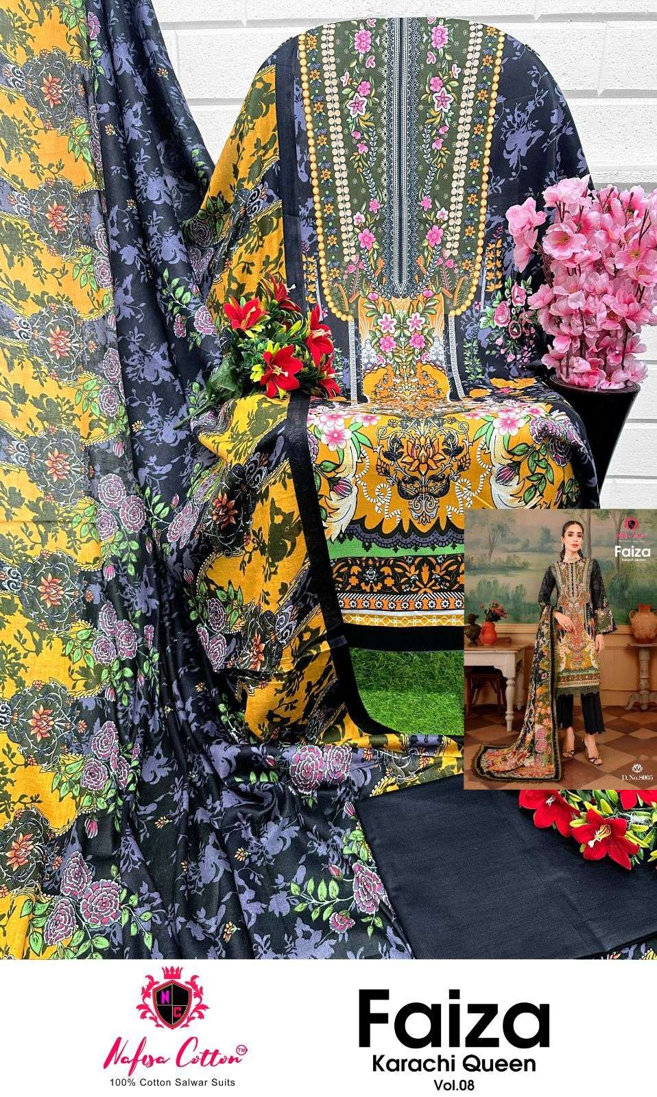 NAFISA COTTON FAIZA KARACHI QUEEN VOL 8
