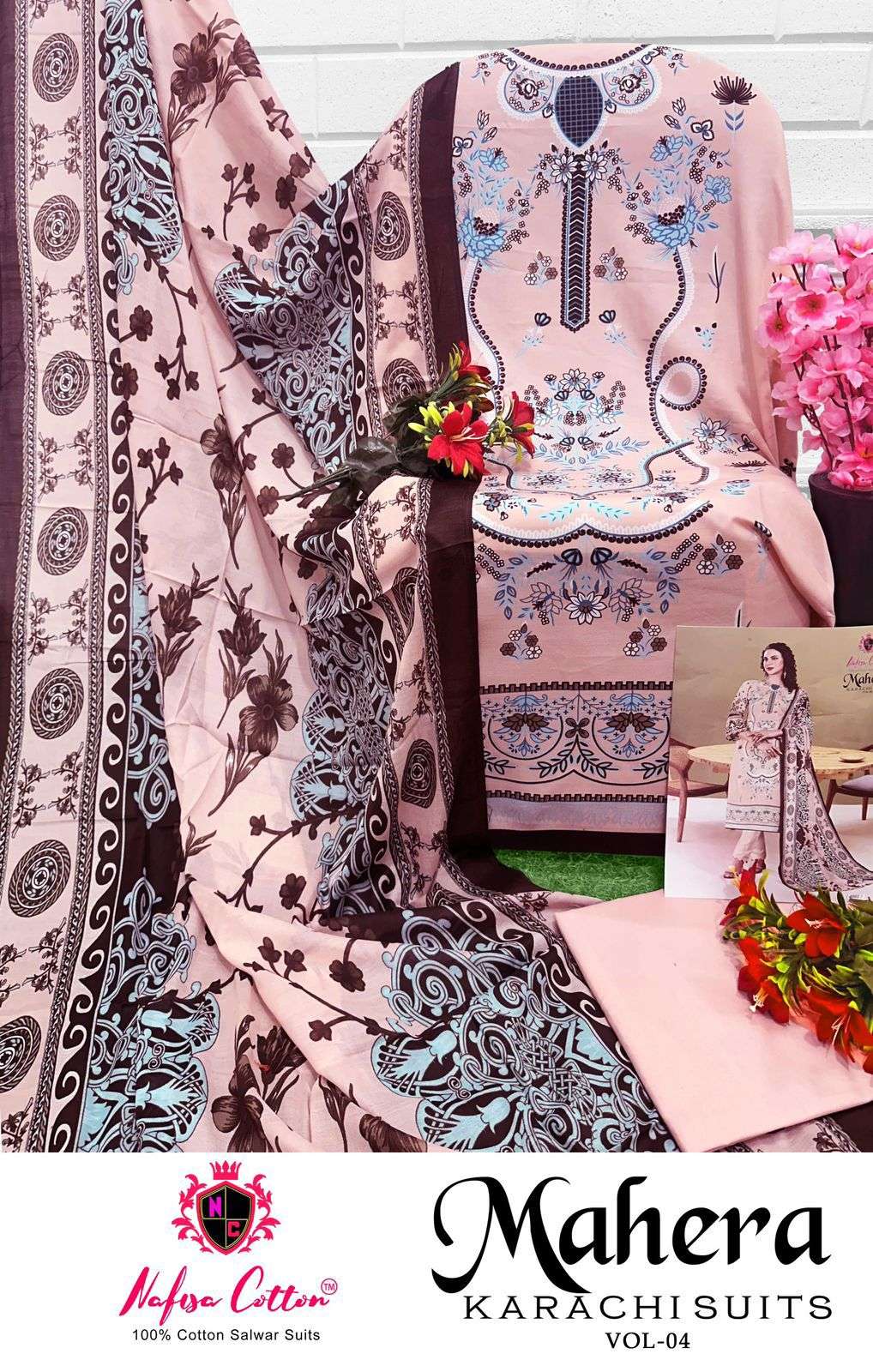 NAFISA COTTON MAHERA KARACHI SUITS VOL 4