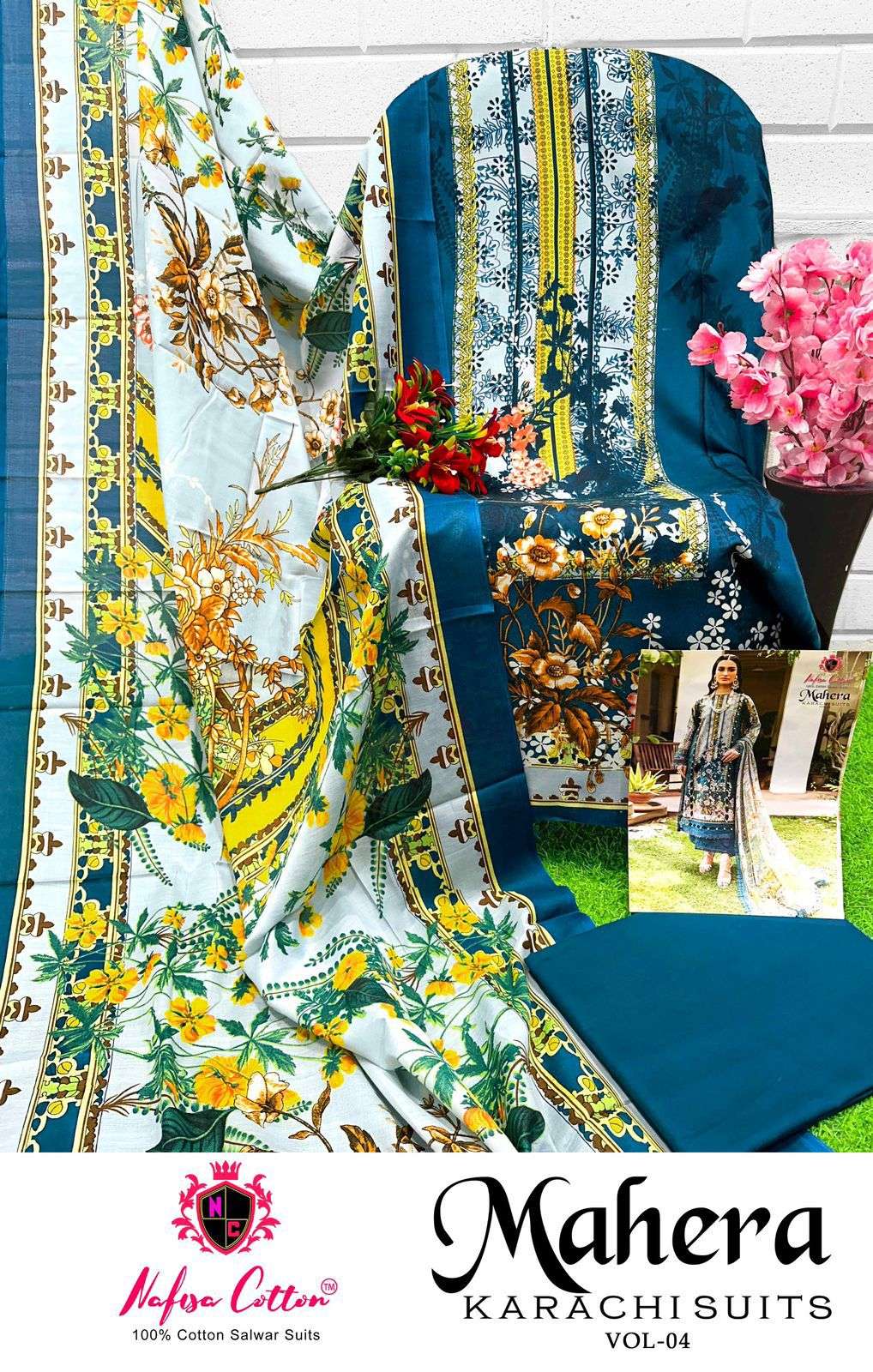 NAFISA COTTON MAHERA KARACHI SUITS VOL 4