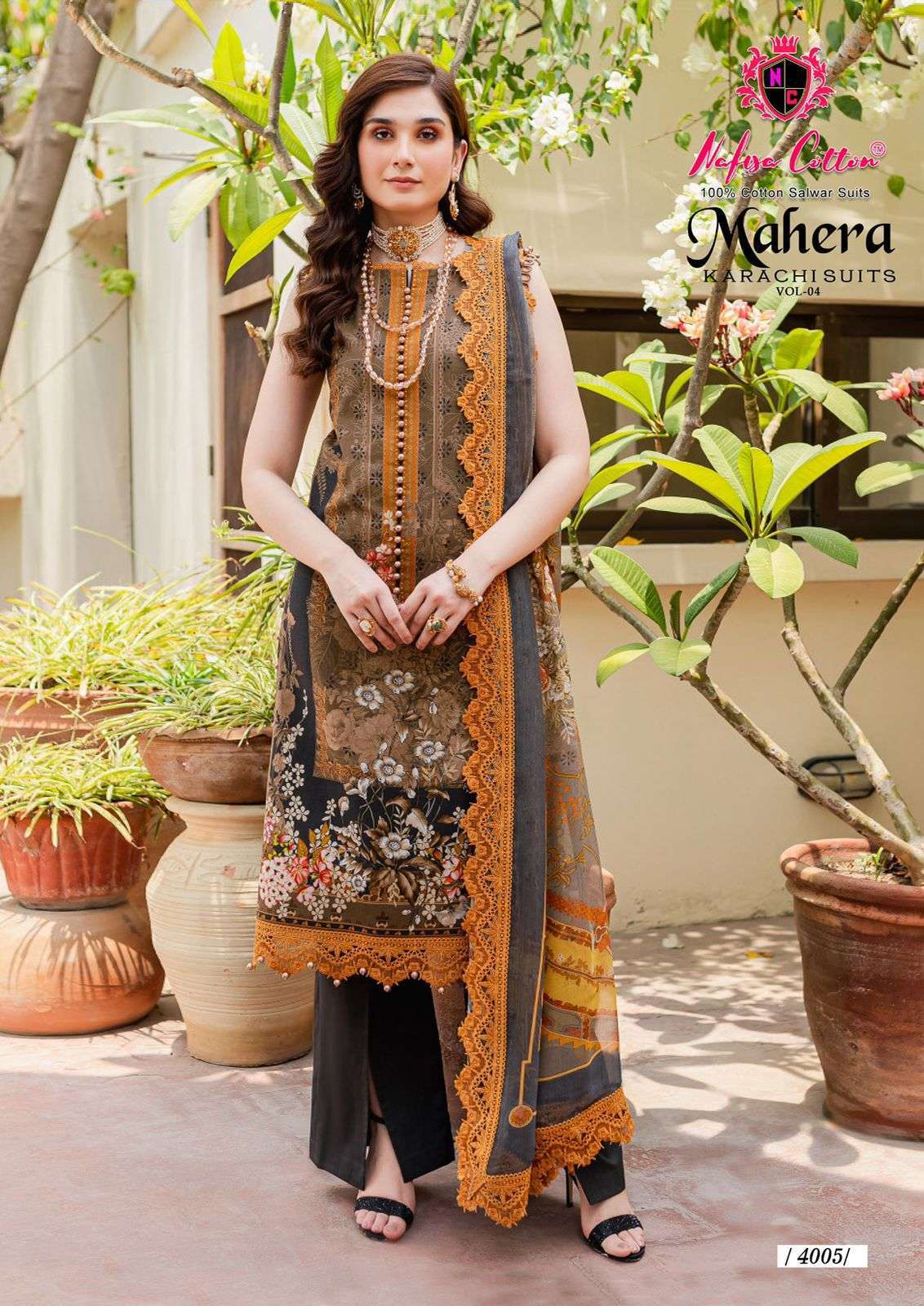 NAFISA COTTON MAHERA KARACHI SUITS VOL 4