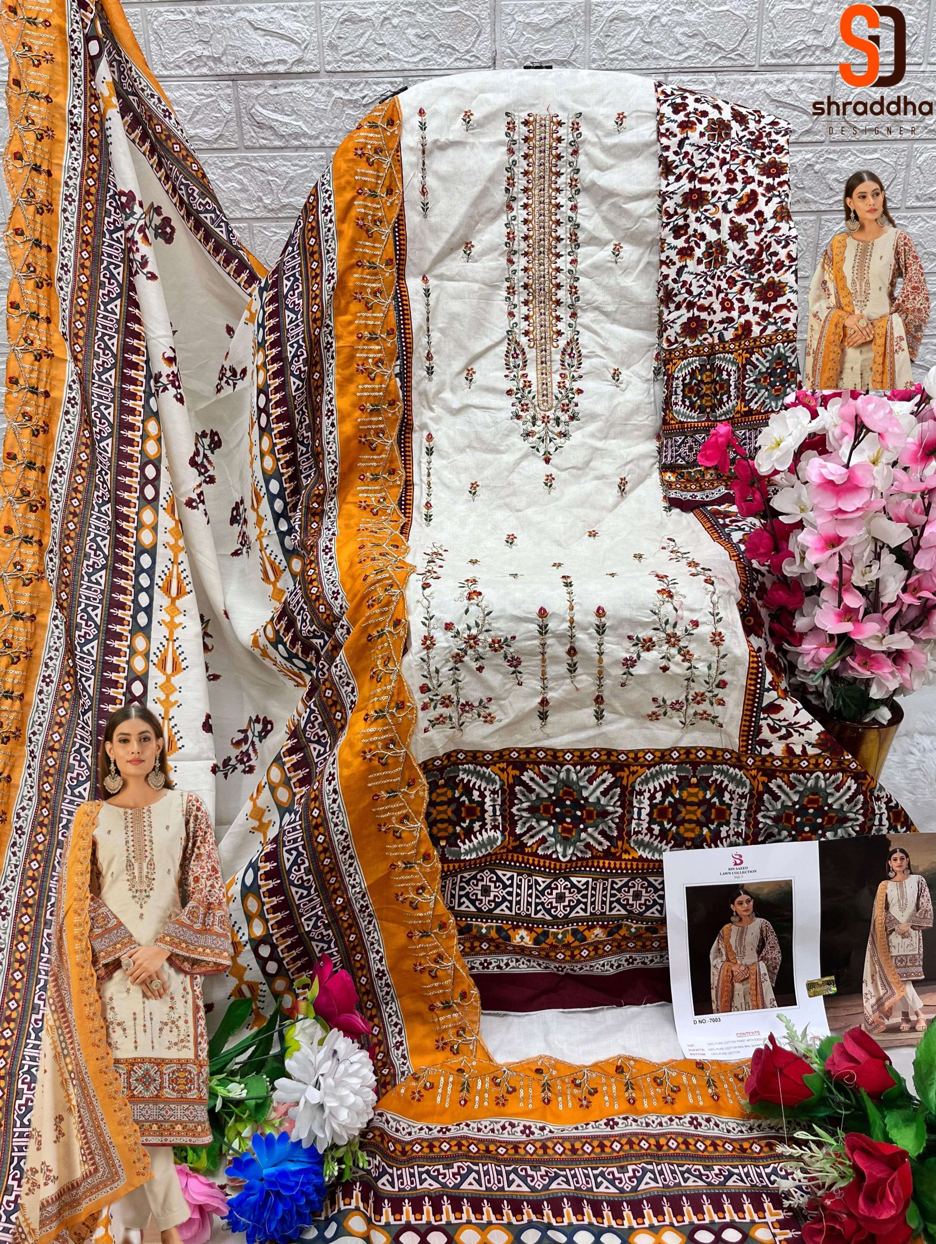 SHARADDHA DESIGNER BIN SAEED VOL 7 NX 