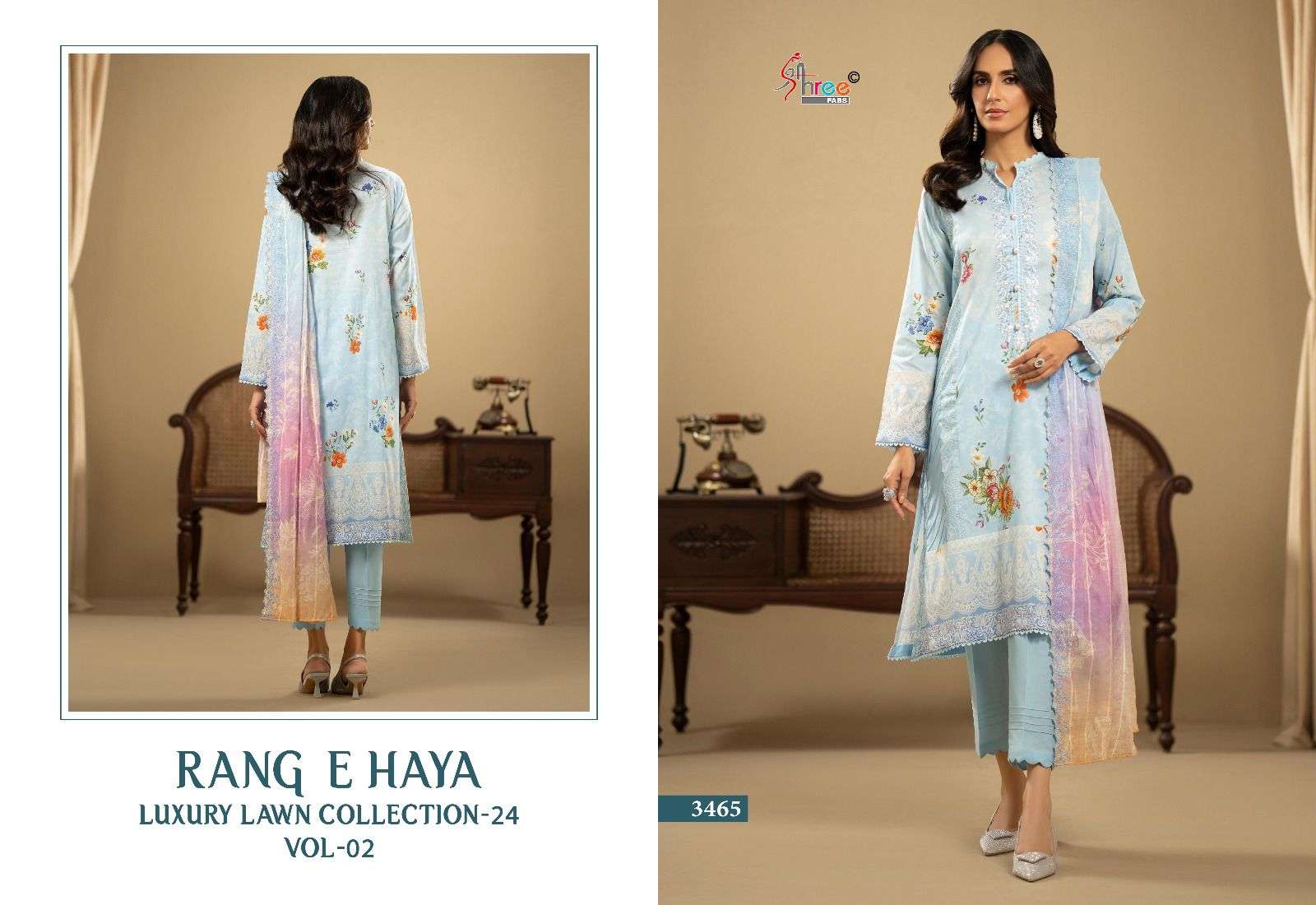 SHREE FABS RANG E HAYA LUXURY LAWN COLLECTION VOL 2