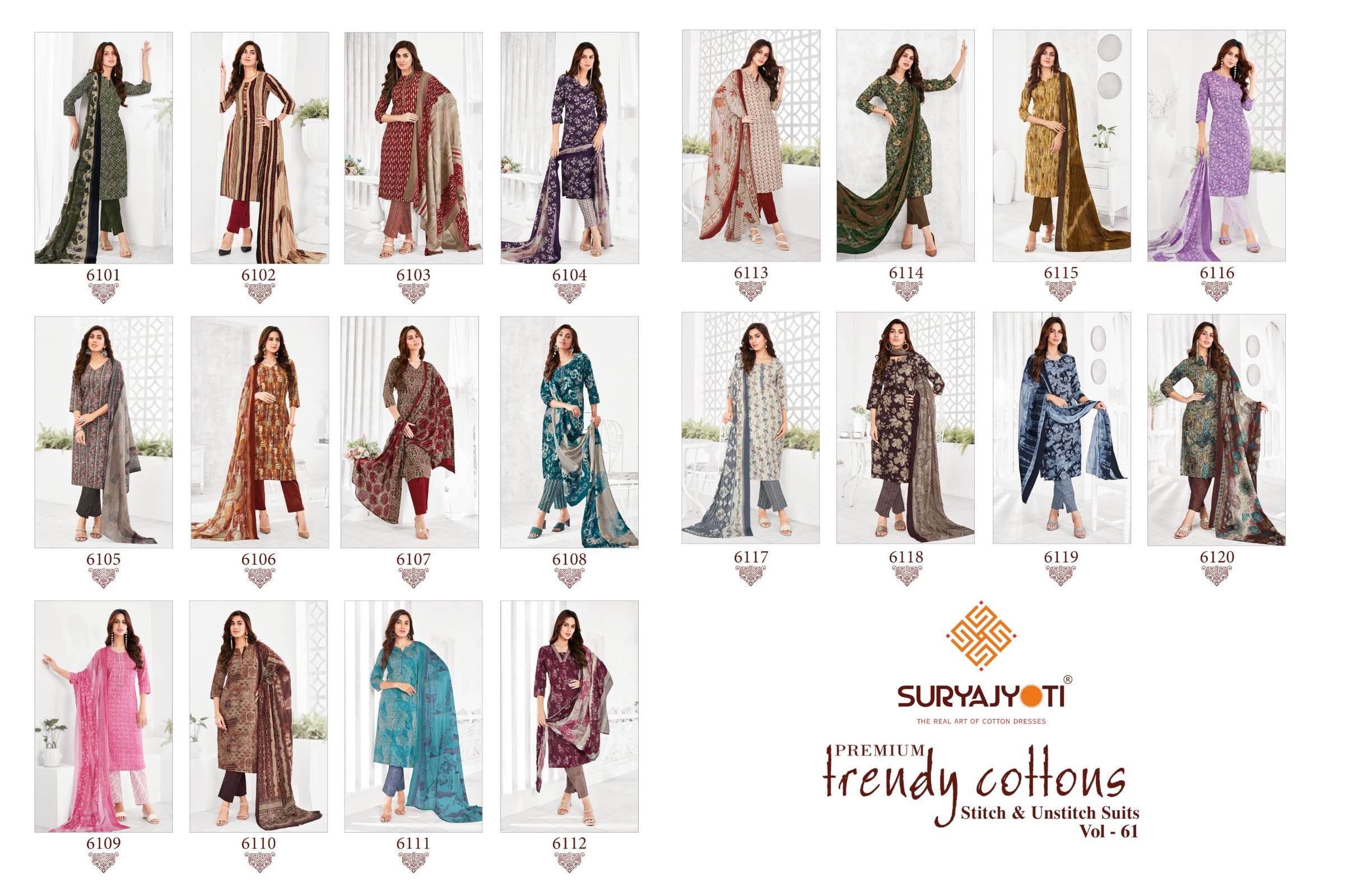 SURYAJYOTI TRENDY COTTON VOL 61