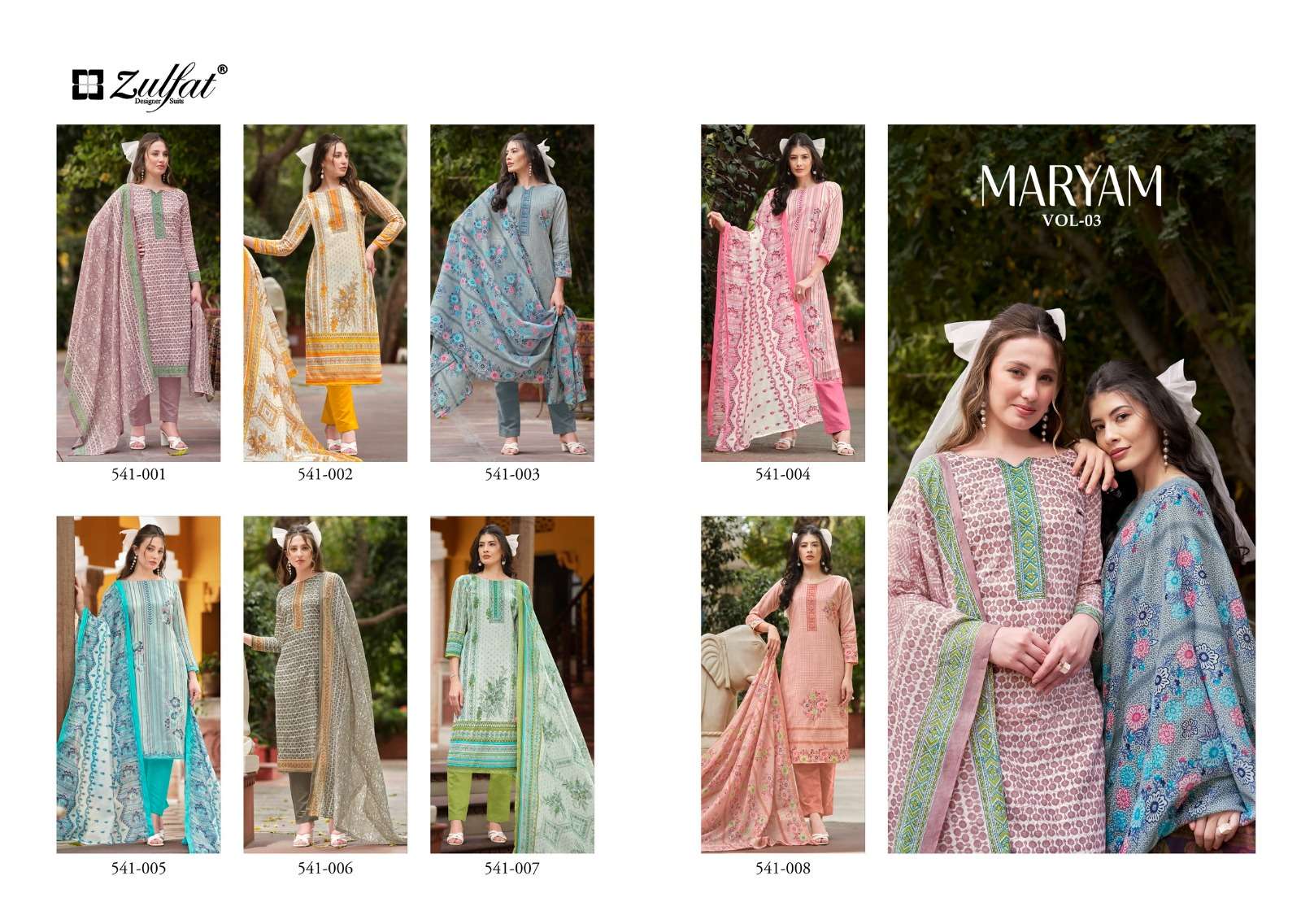 ZULFAT DESIGNER SUITS MARYAM VOL 3 