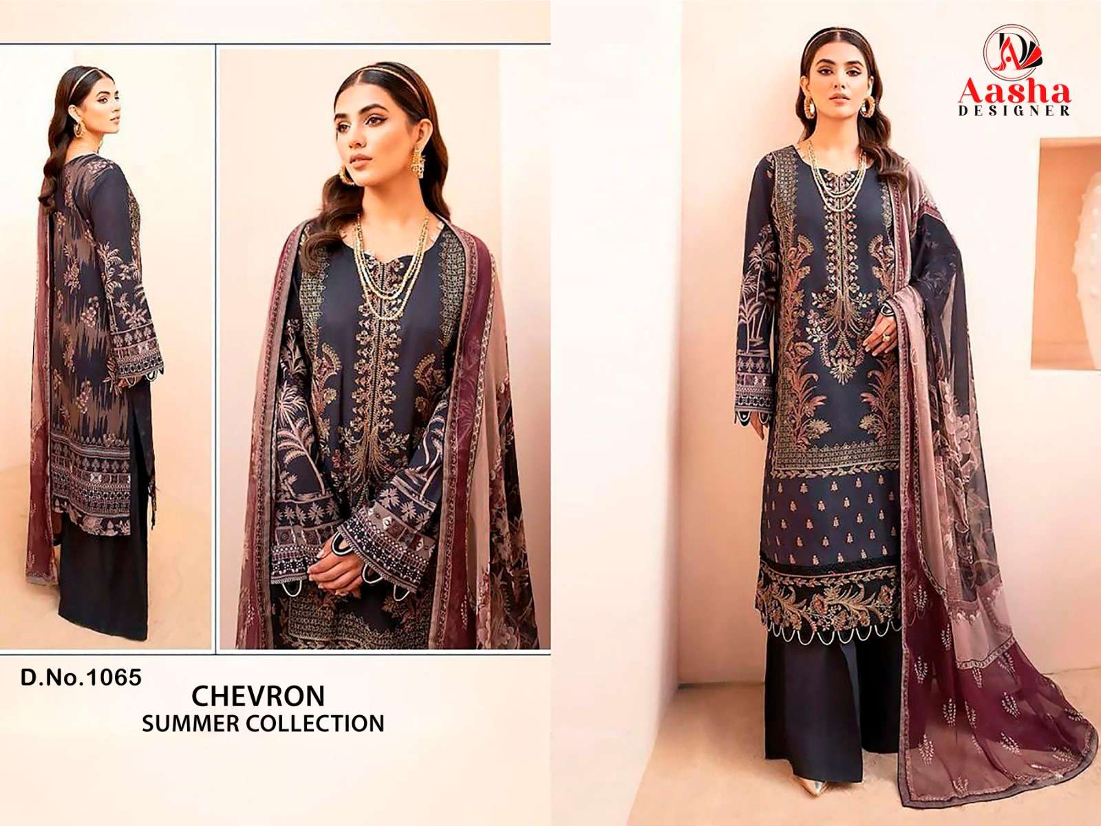 AASHA DESIGNER CHEVRON SUMMER COLLECTION 