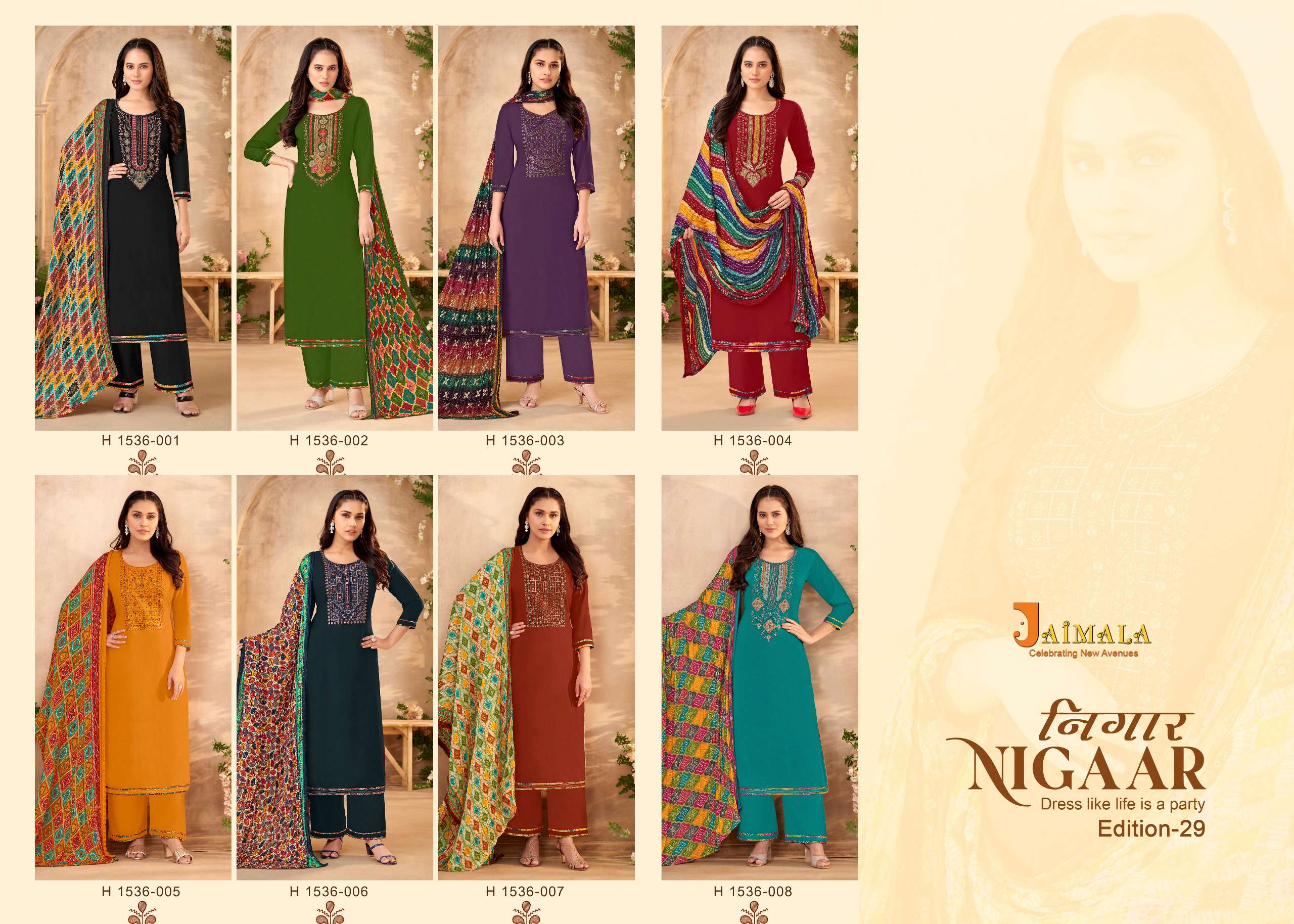 ALOK SUITS JAIMALA NIGAAR VOL 29