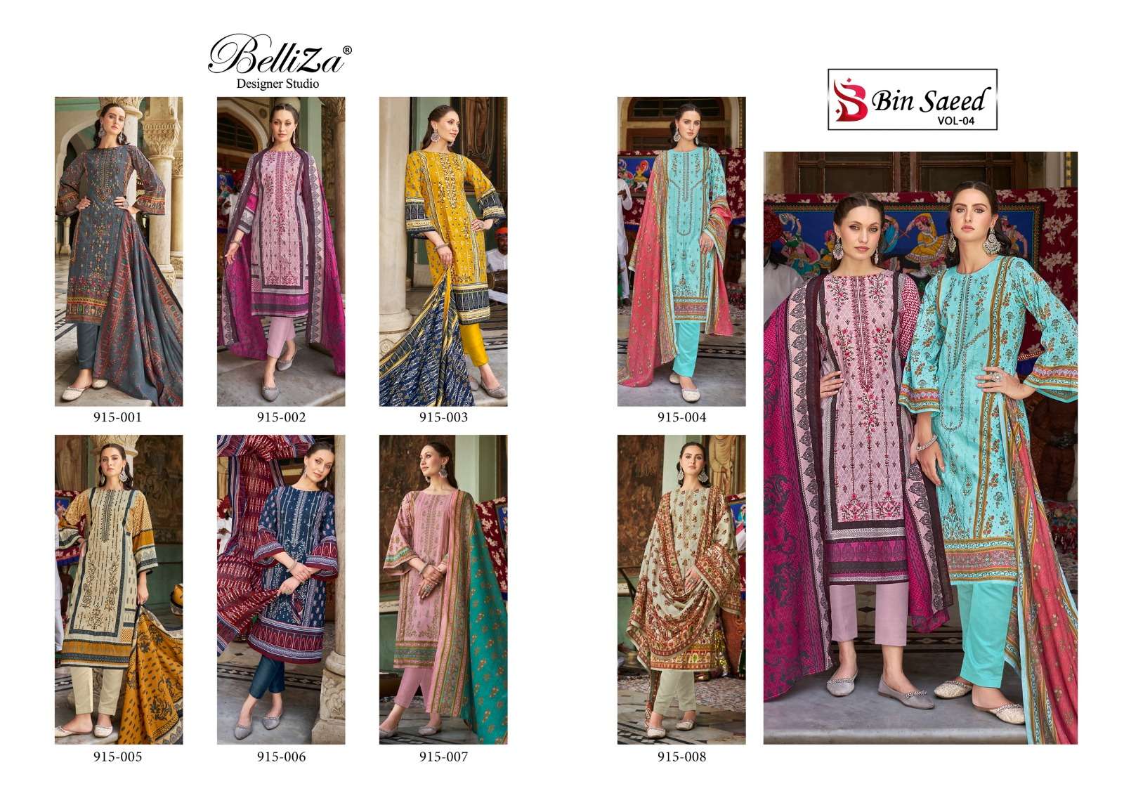 BELLIZA DESIGNER STUDIO BIN SAEED VOL 4 