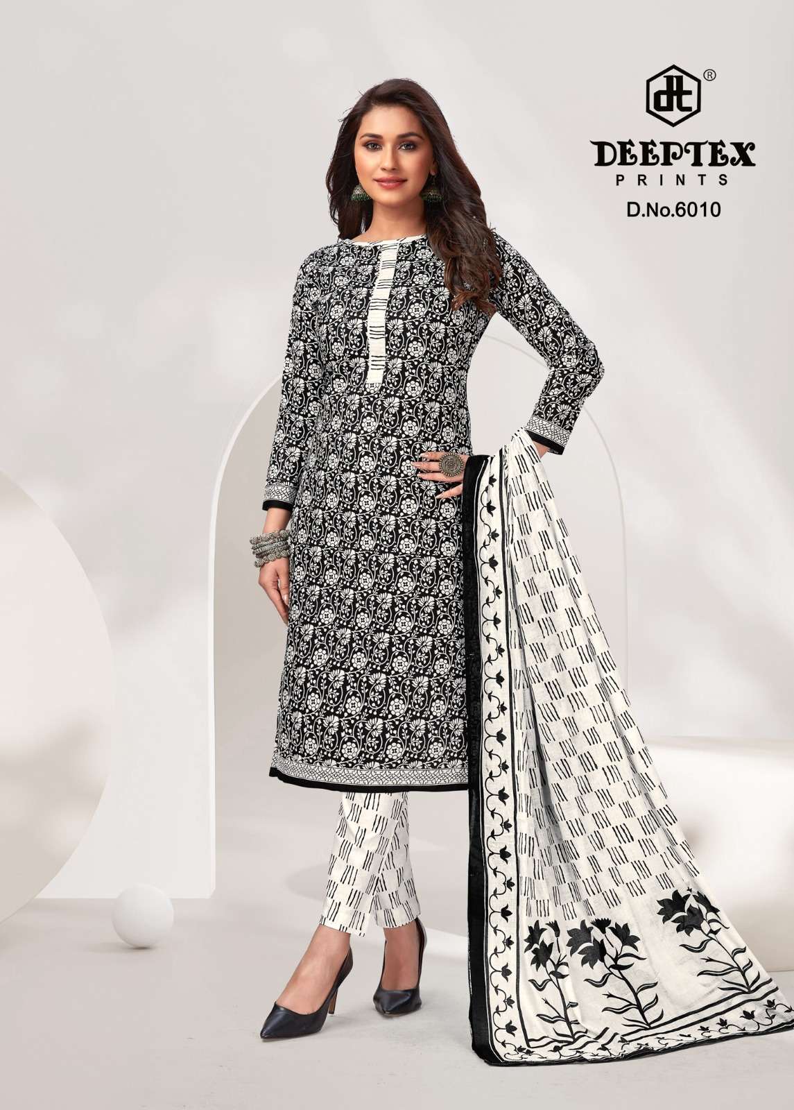 DEEPTEX PRINTS AALIZA BLACK & WHITE SPECIAL 