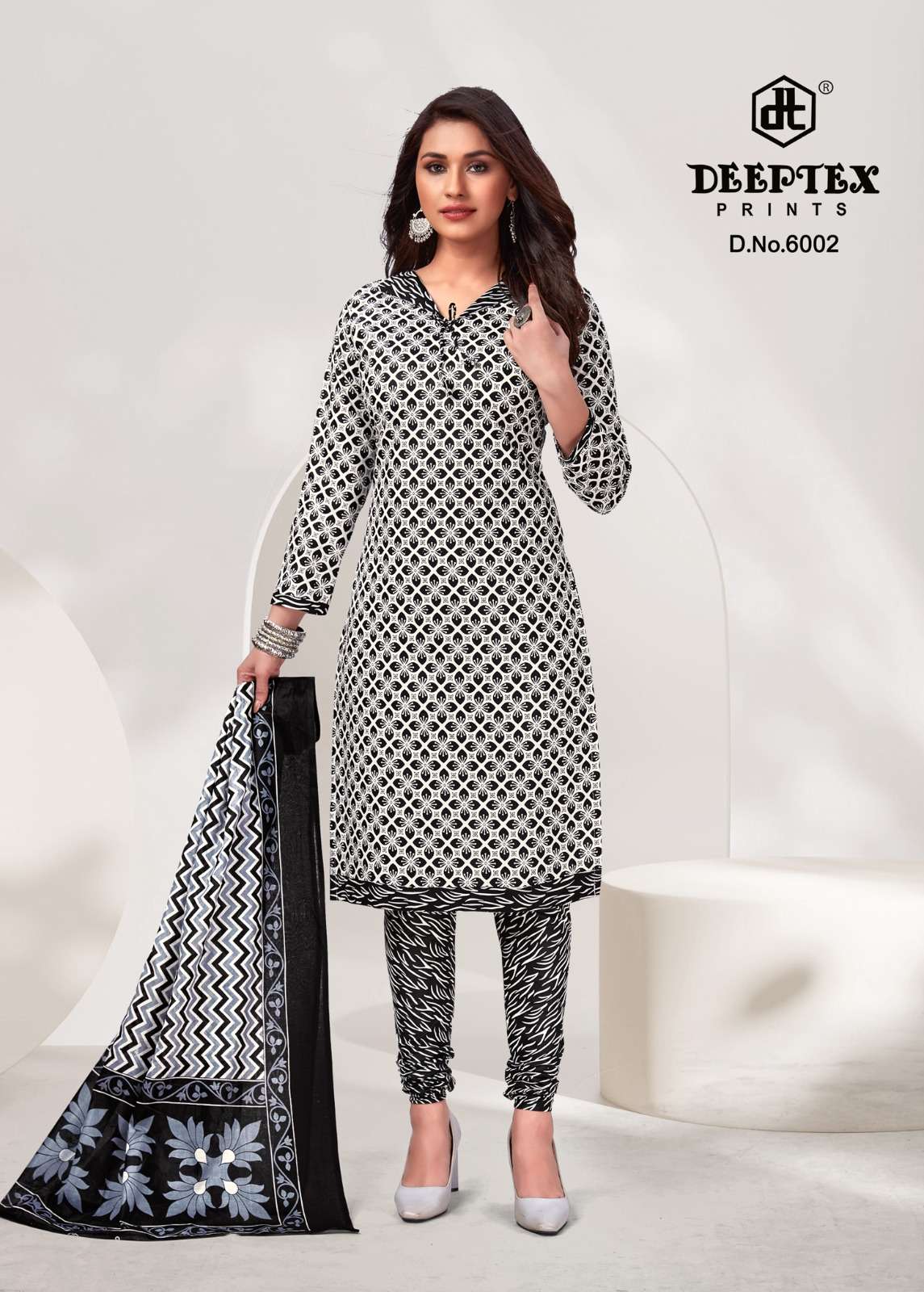 DEEPTEX PRINTS AALIZA BLACK & WHITE SPECIAL 