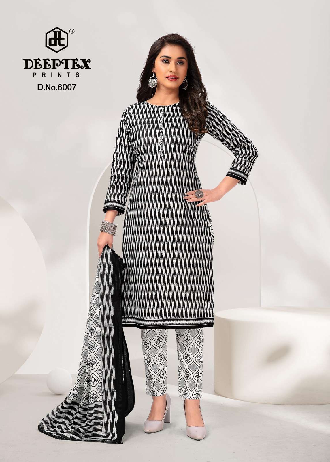 DEEPTEX PRINTS AALIZA BLACK & WHITE SPECIAL 