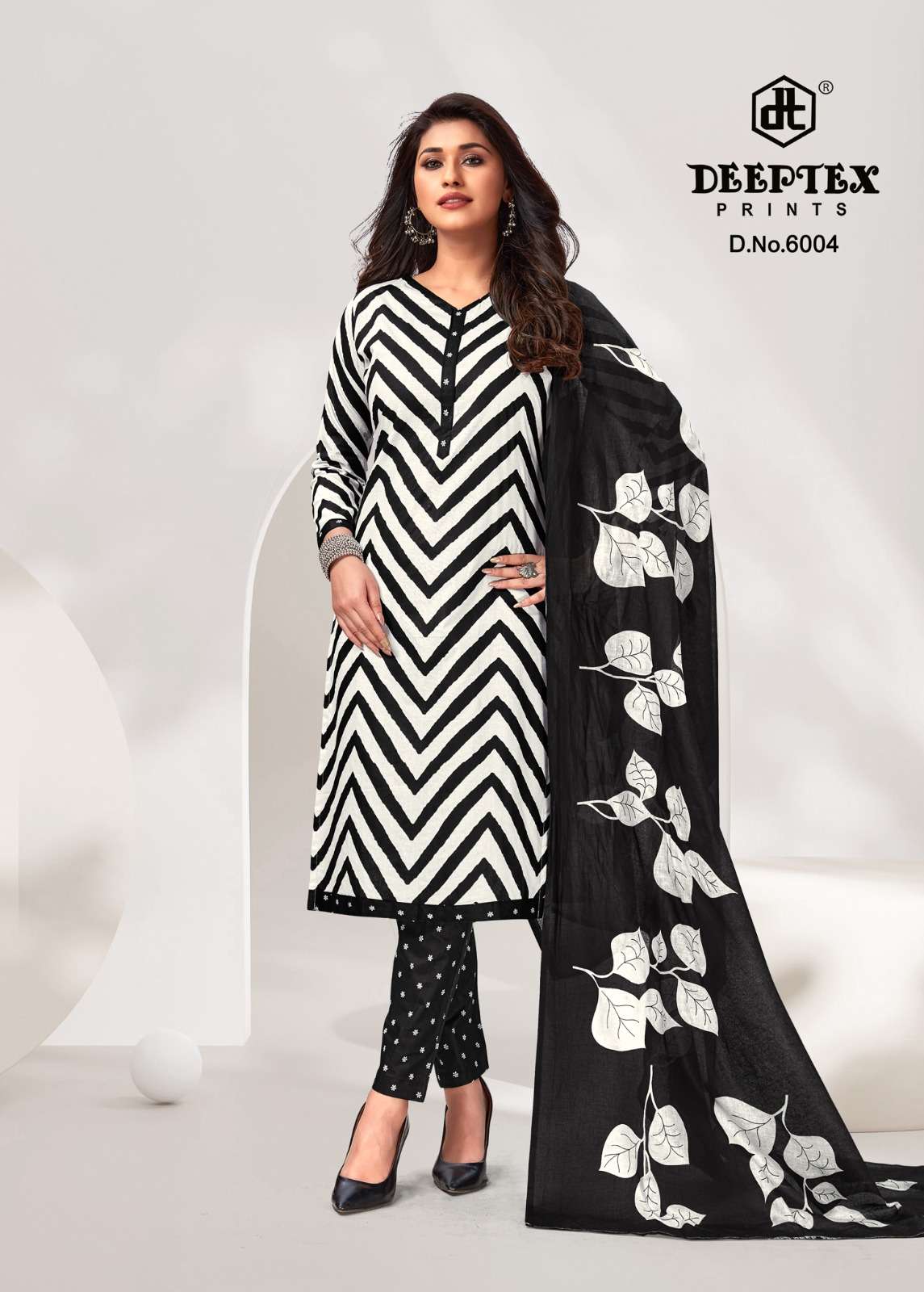 DEEPTEX PRINTS AALIZA BLACK & WHITE SPECIAL 