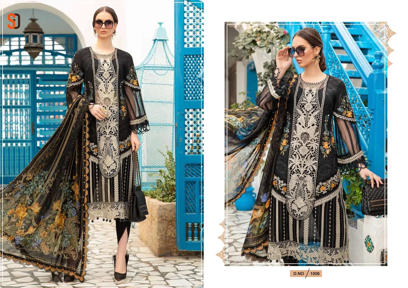 SHRADDHA DESIGNER MARIA B LAWN VOL 1 NX 