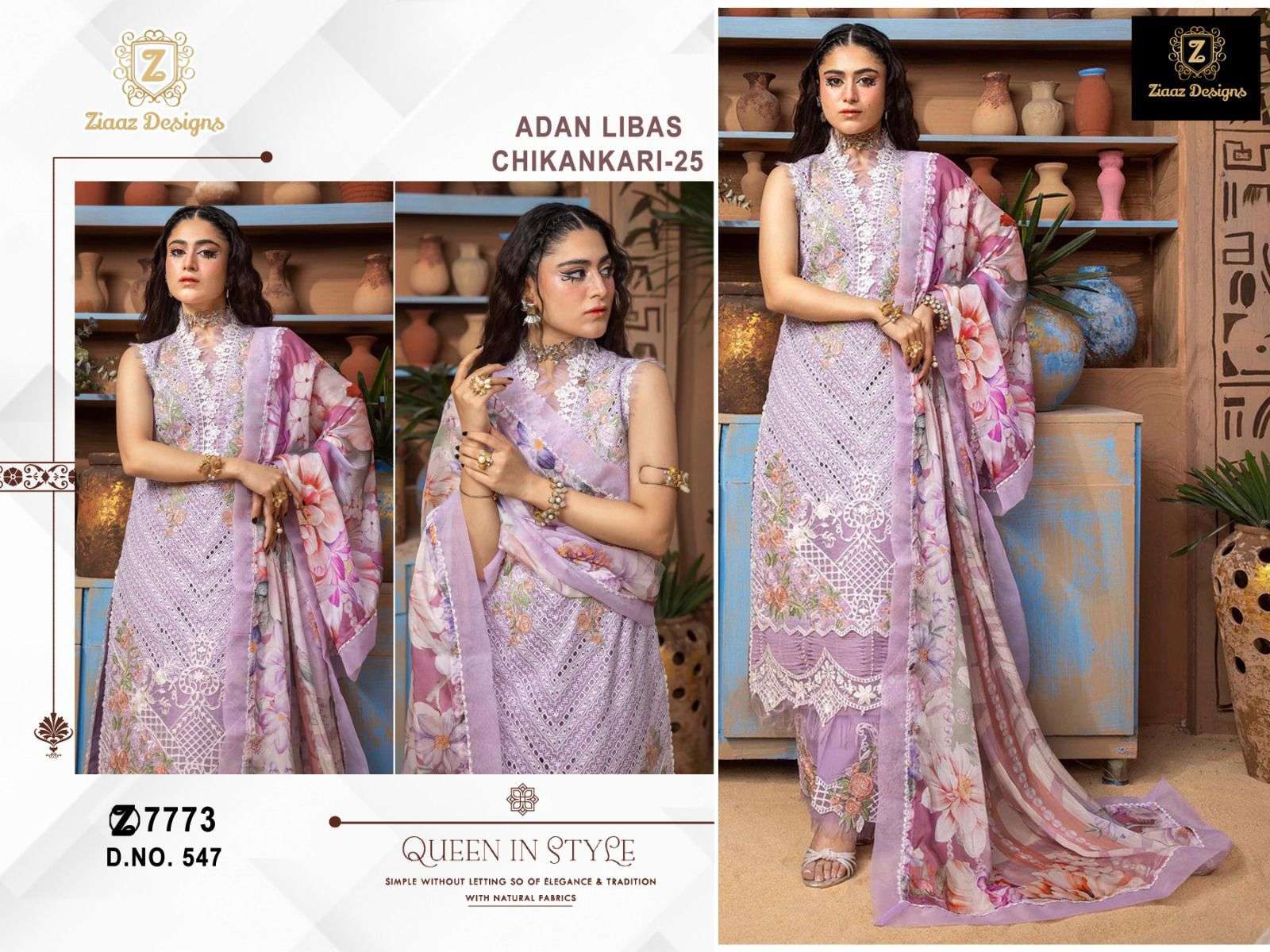 ZIAAZ DESIGNS CODE 545 TO 548