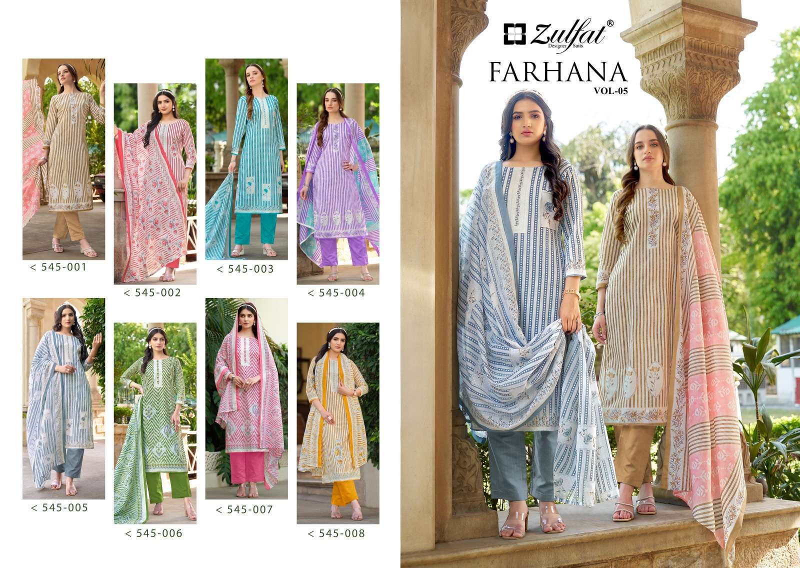 ZULFAT DESIGNER SUITS FARHANA VOL 5