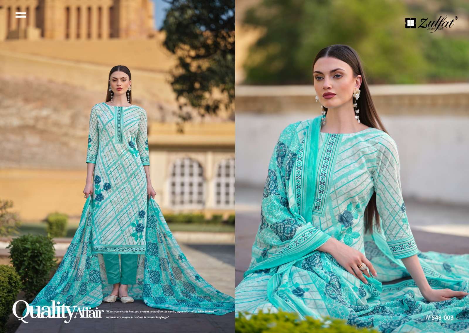 ZULFAT DESIGNER SUITS FARHANA VOL 6 