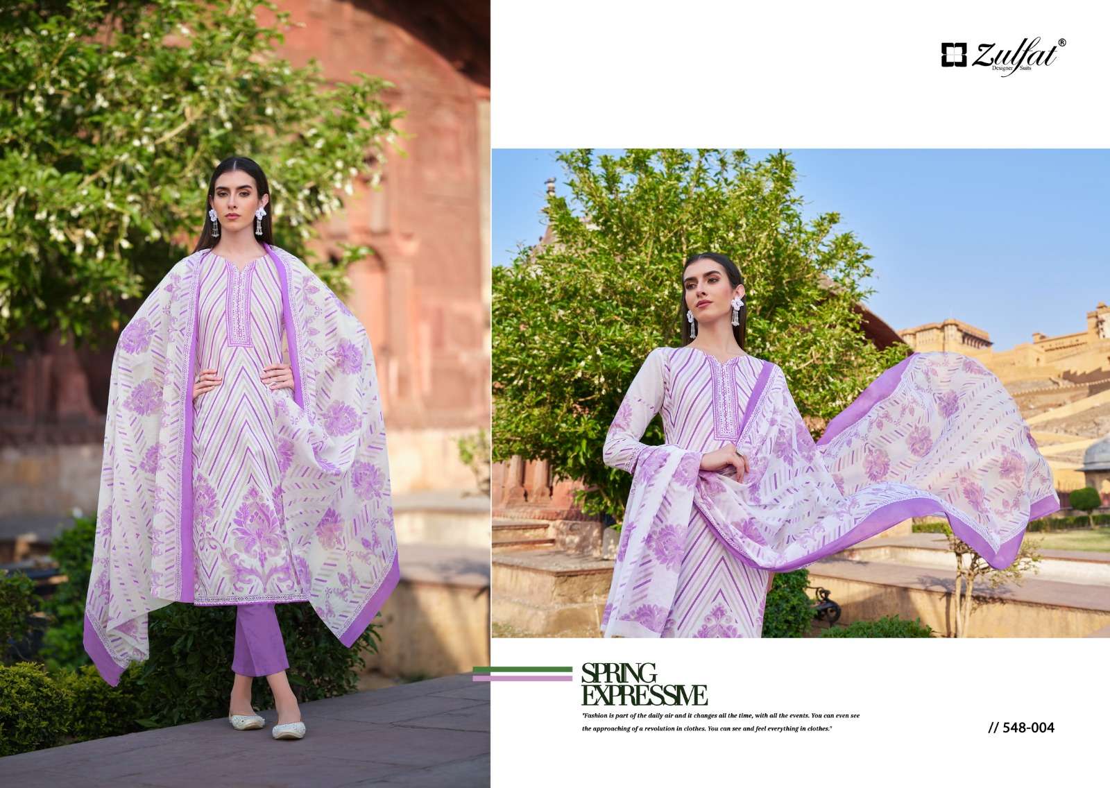 ZULFAT DESIGNER SUITS FARHANA VOL 6 