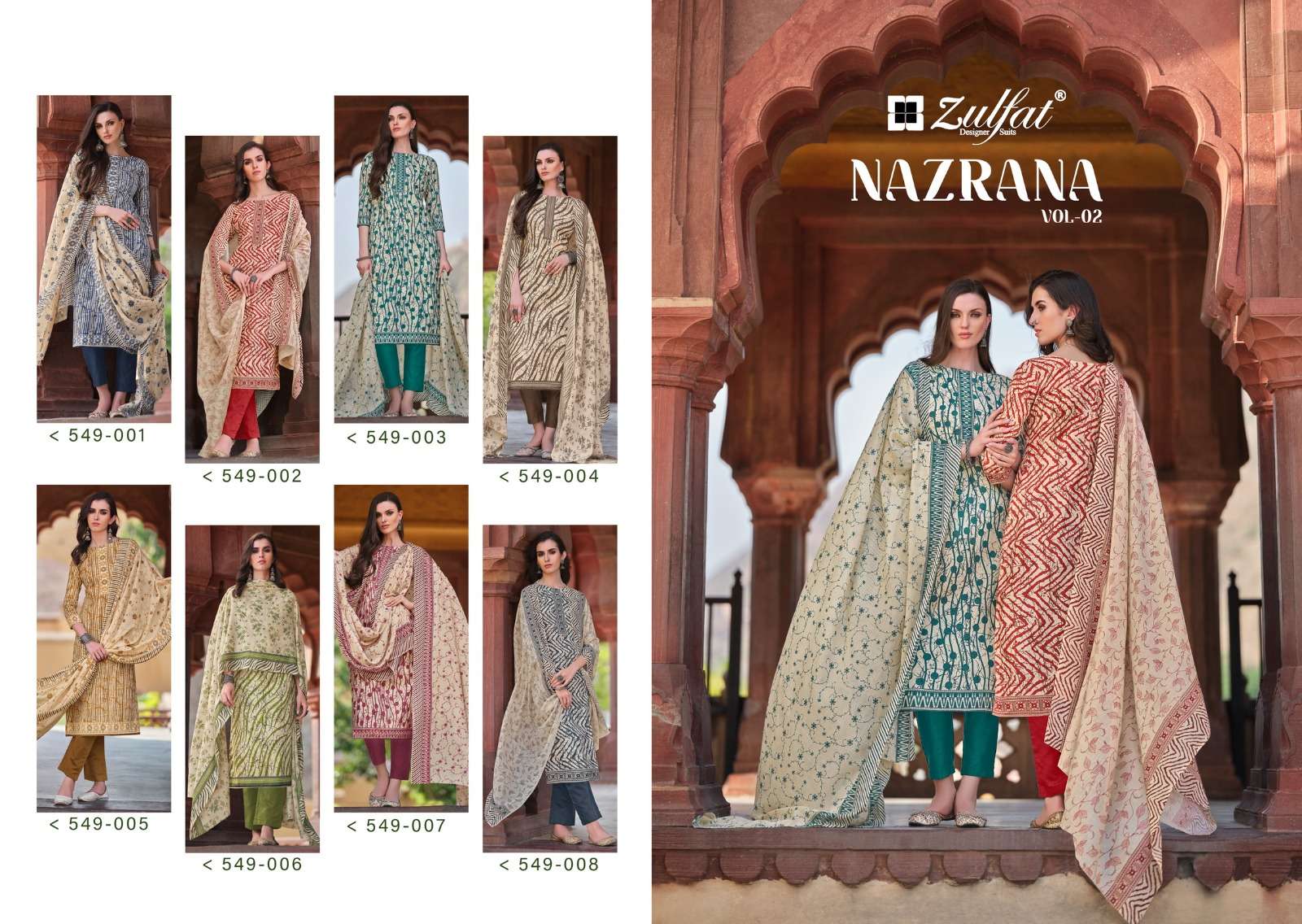 ZULFAT DESIGNER SUITS NAZRANA VOL 2
